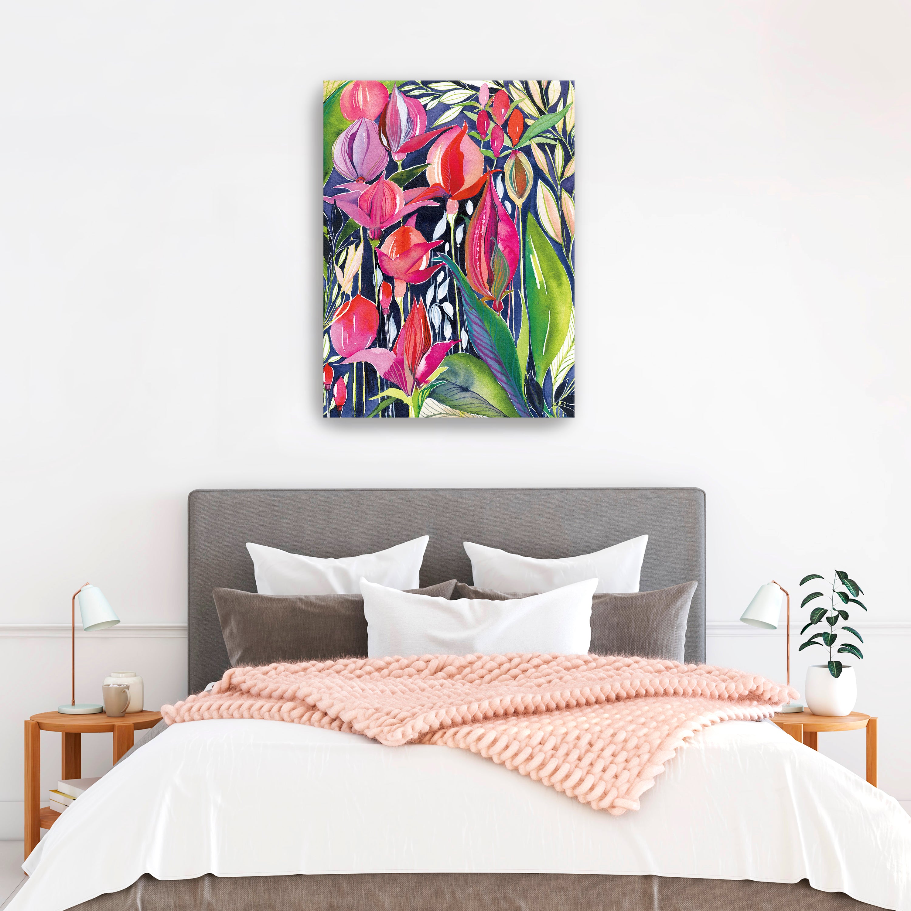 Midnight Jewels Canvas Giclee