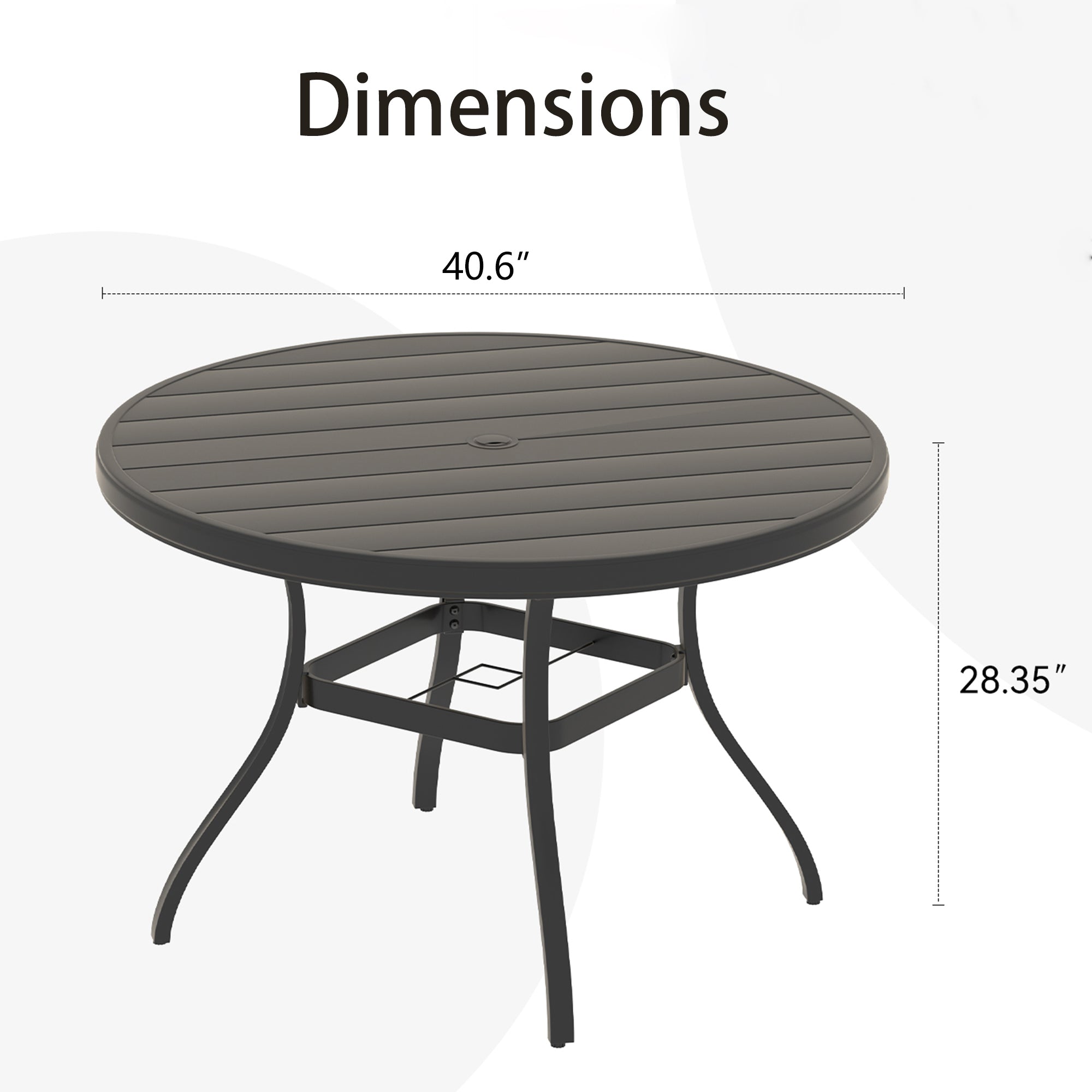 Vireo Outdoor Round Patio Dining Table