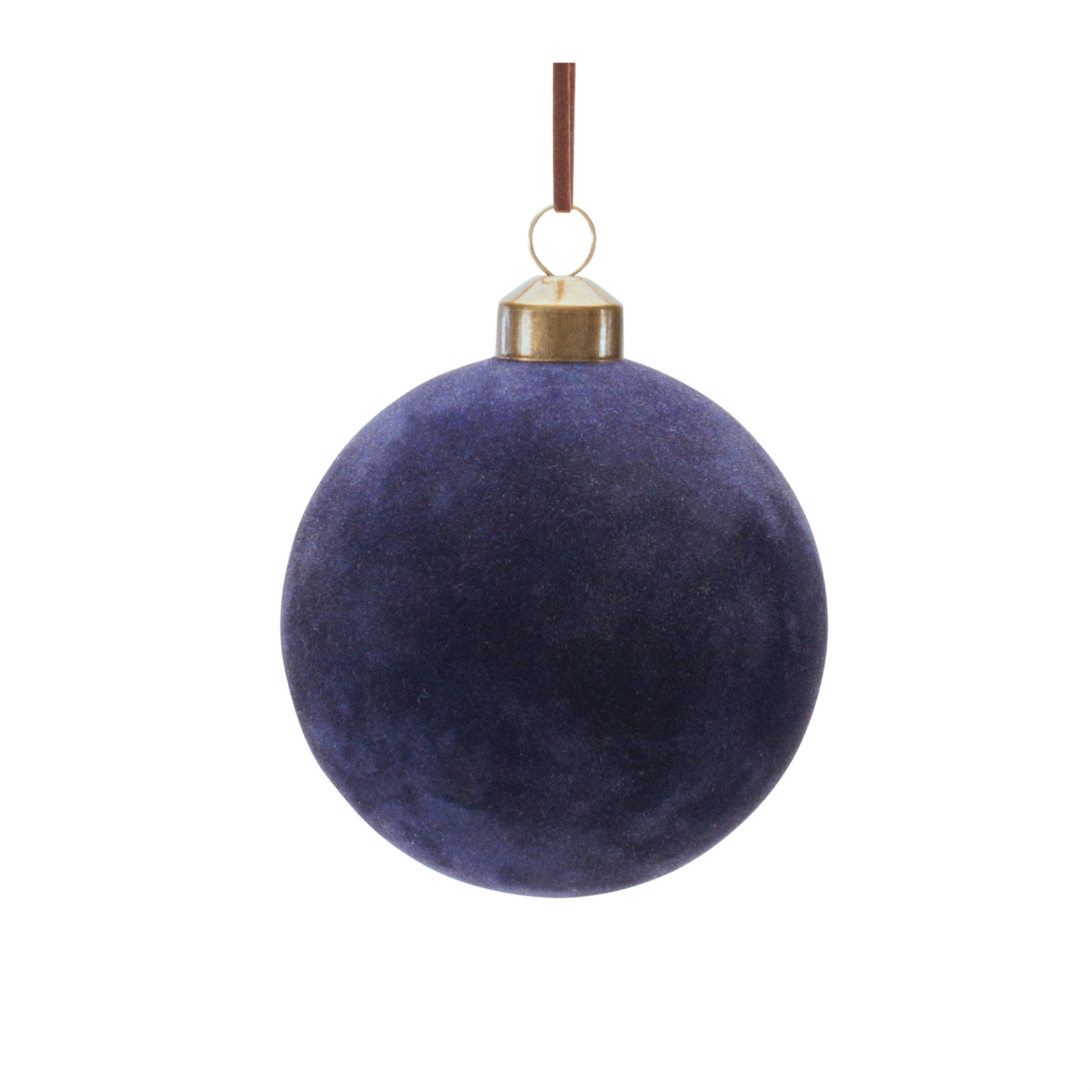 Velvet Glass Ball Ornament, Set of 12