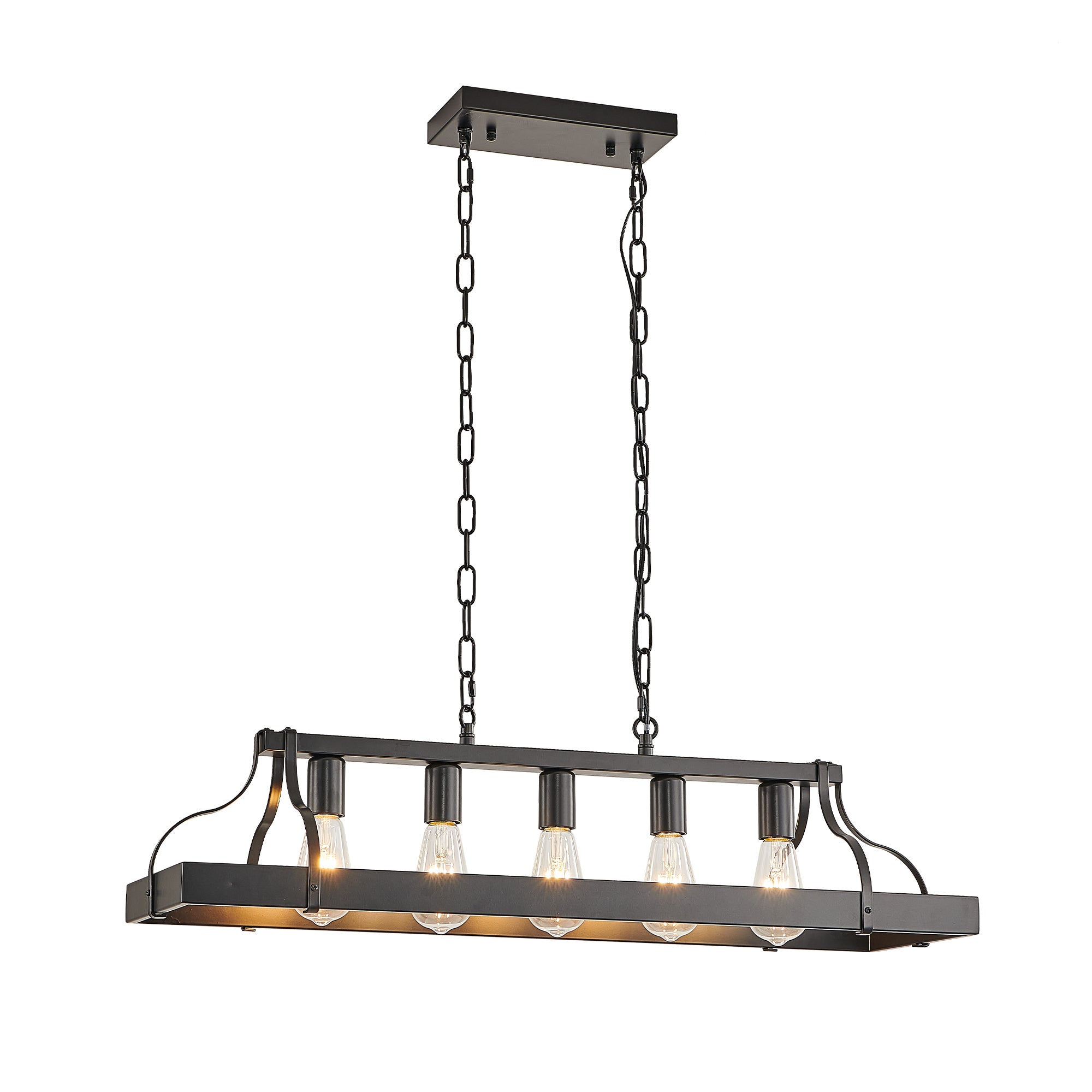 Modern Farmhouse Two-Tone Pendant Light