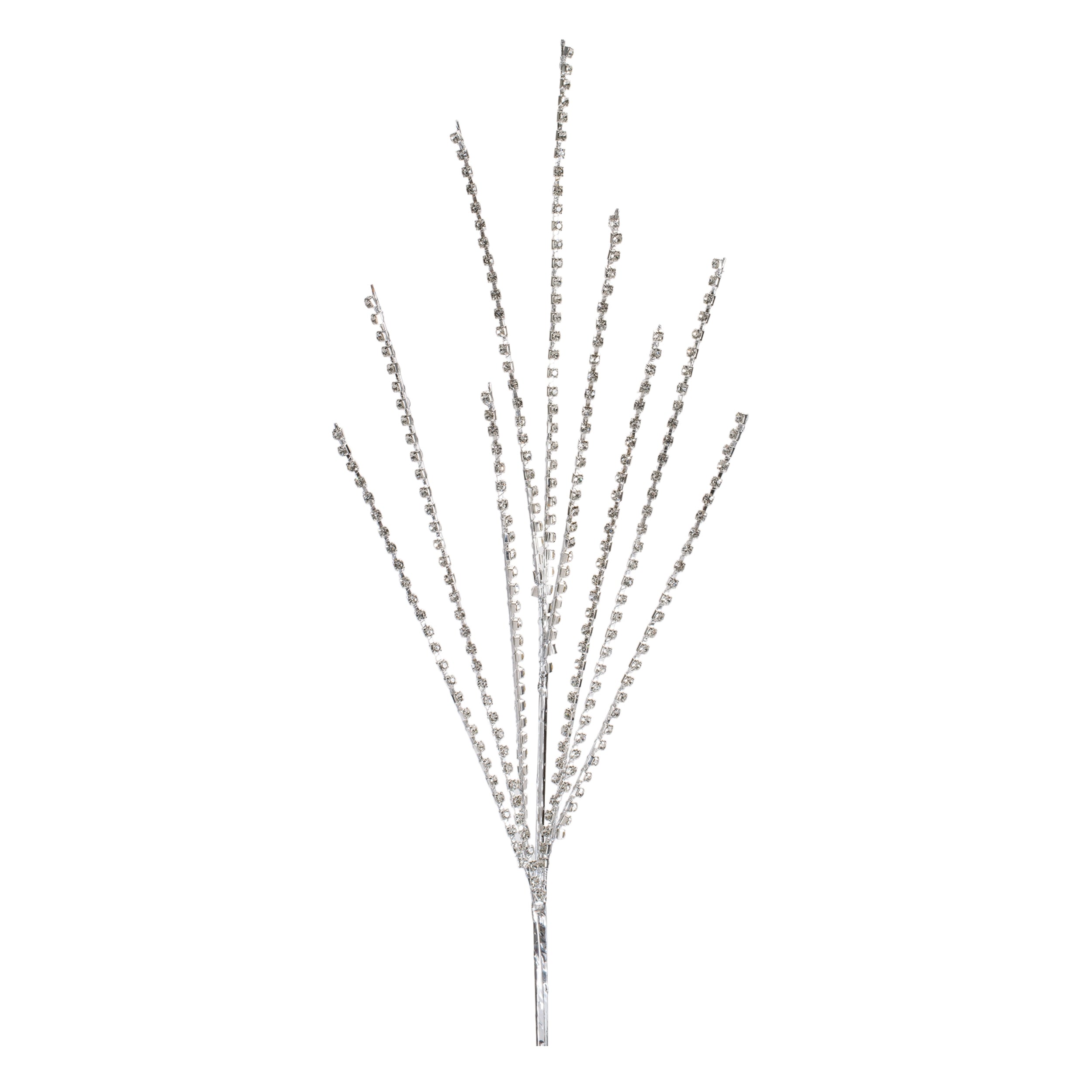 Jewel Bead Spray in Silver, Set of 2