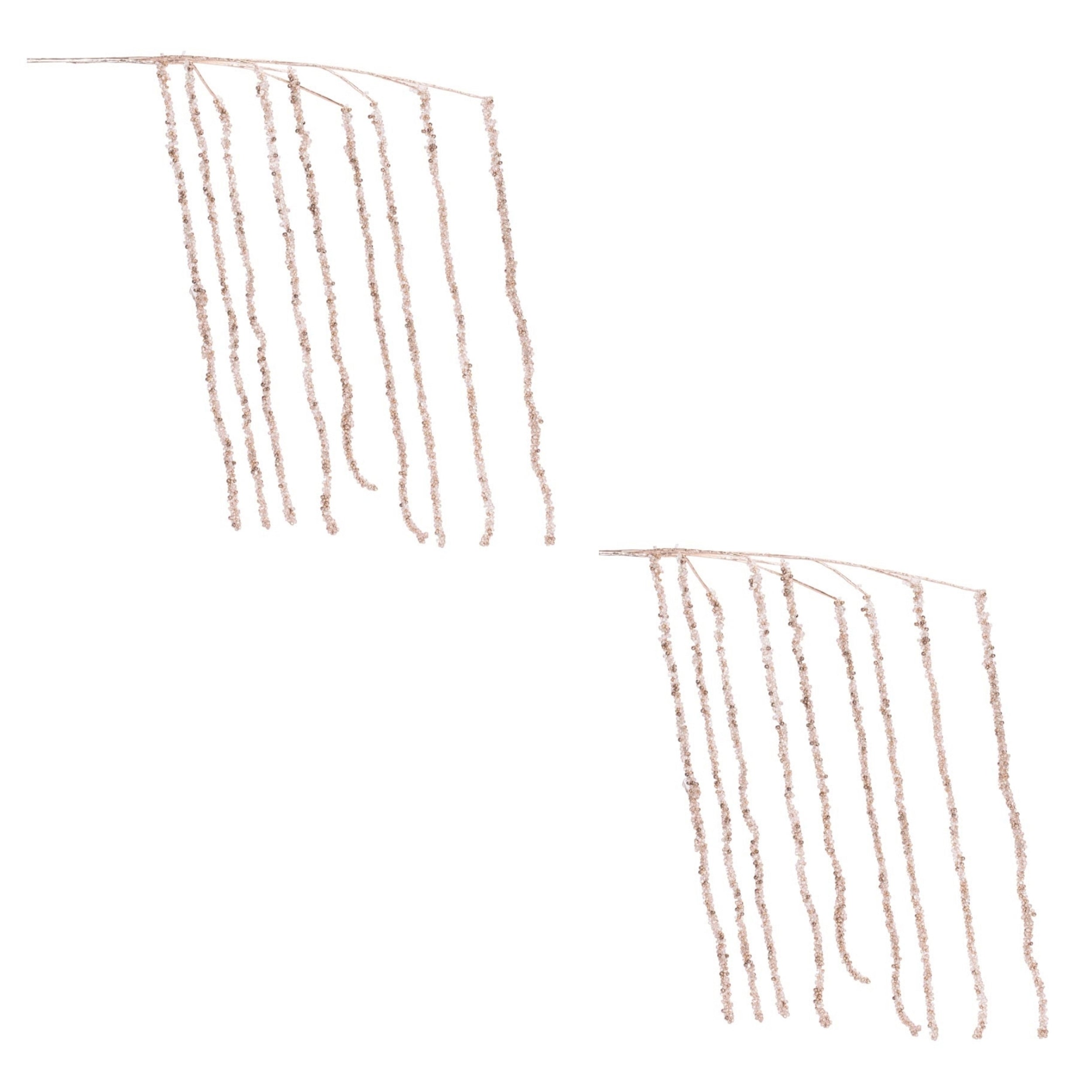 Beaded Icicle Drop Spray, Set of 2