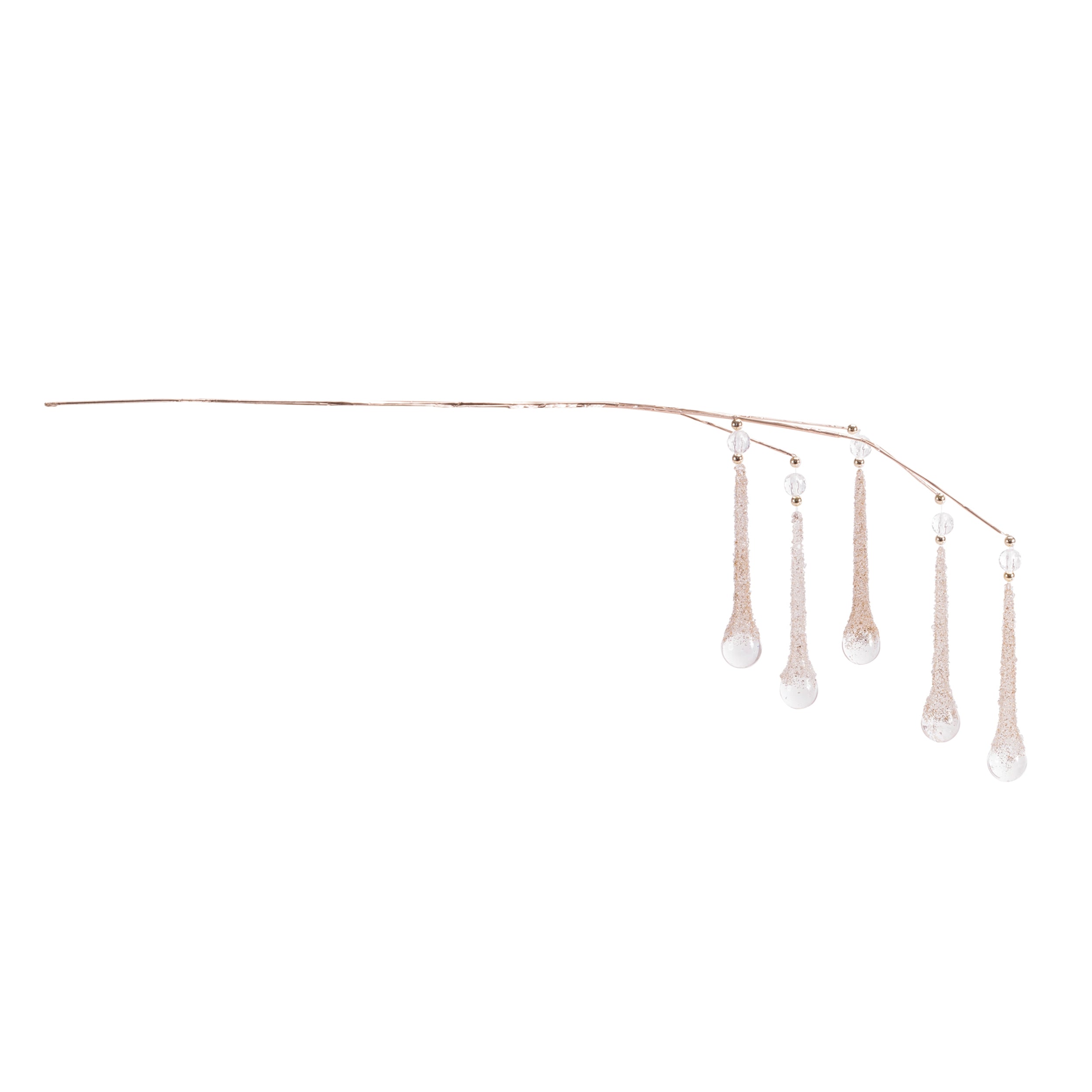 Beaded Teardrop Icicle Drop Spray, Set of 2