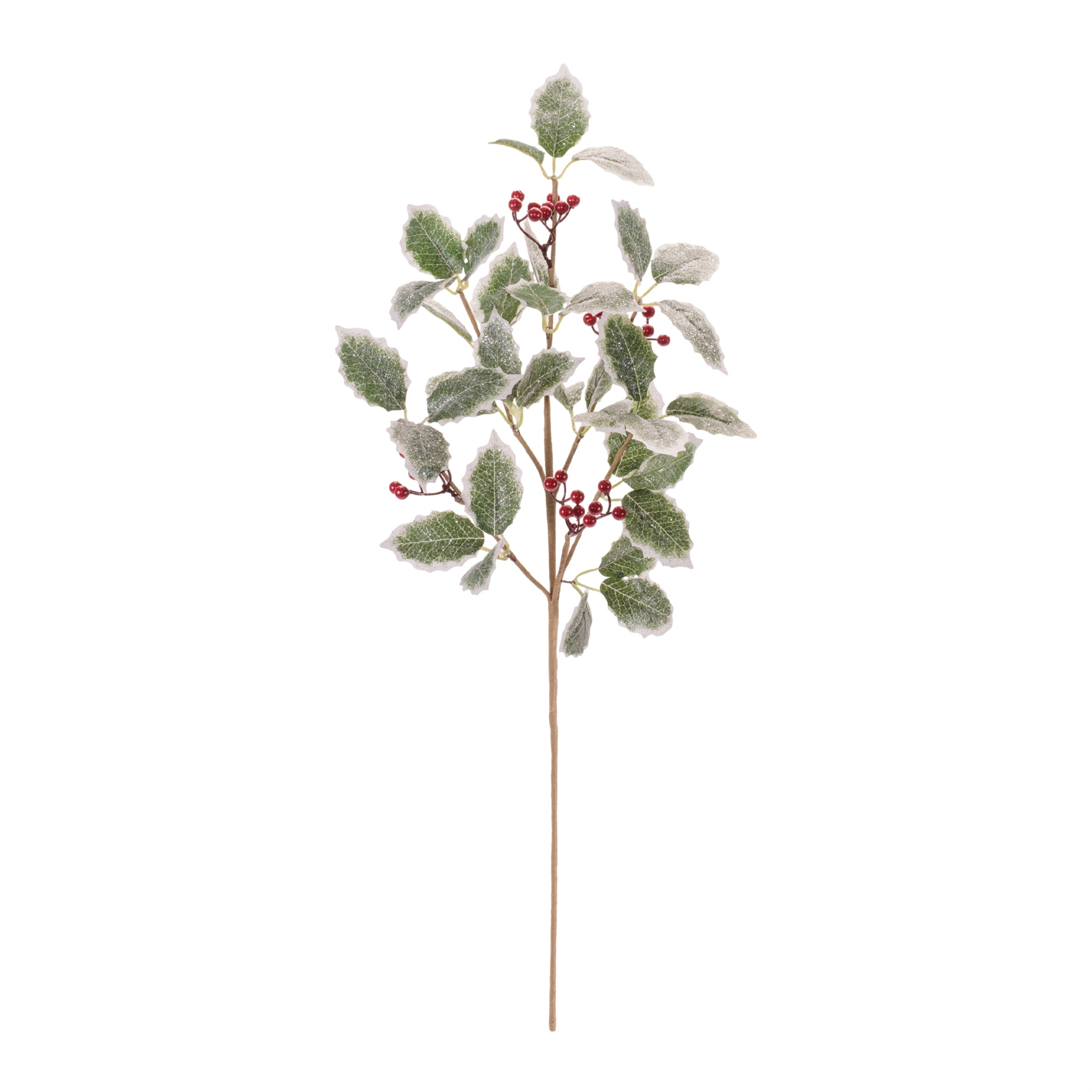 Holly Leaf and Berry Spray, Set of 2