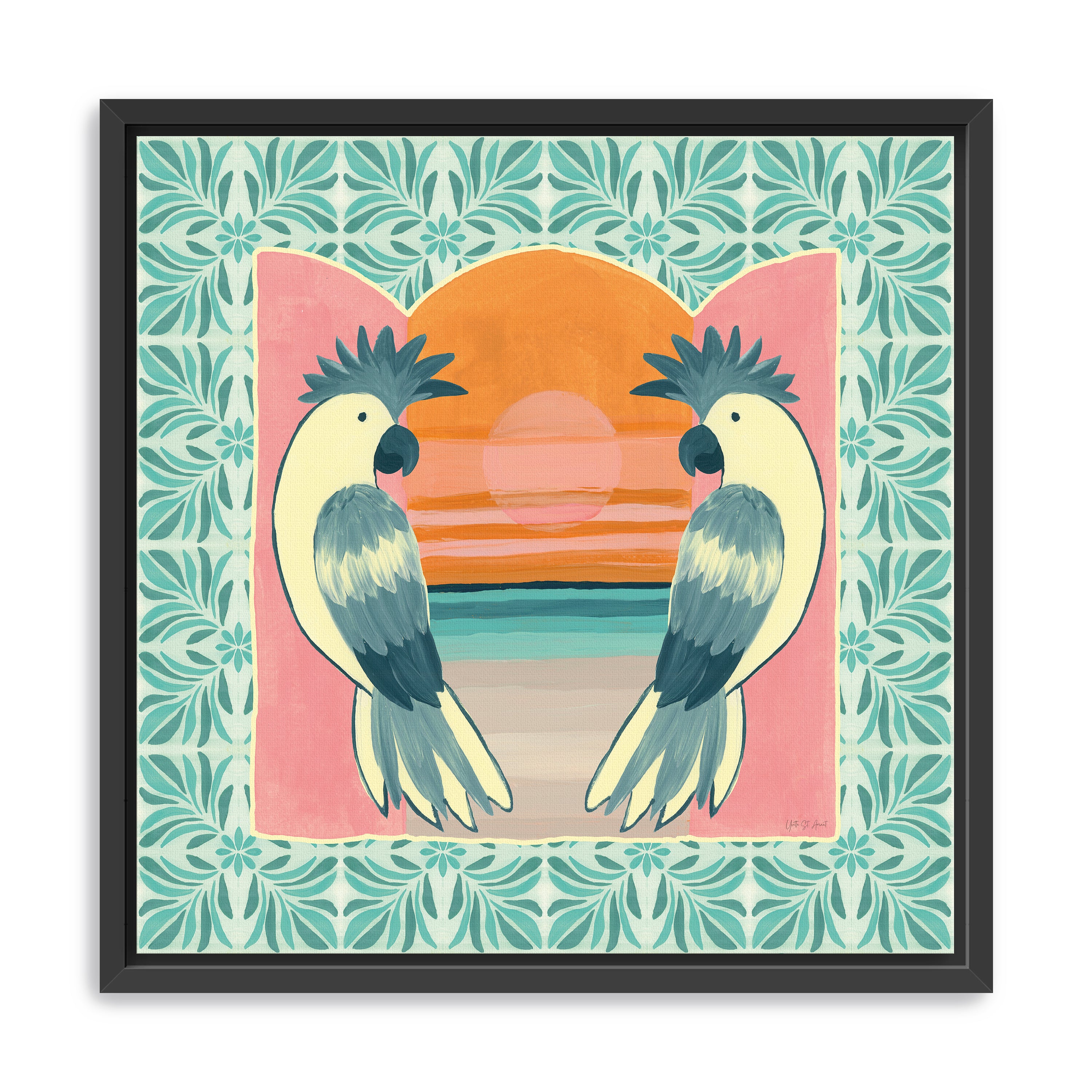 Tropical Birds II Canvas Giclee