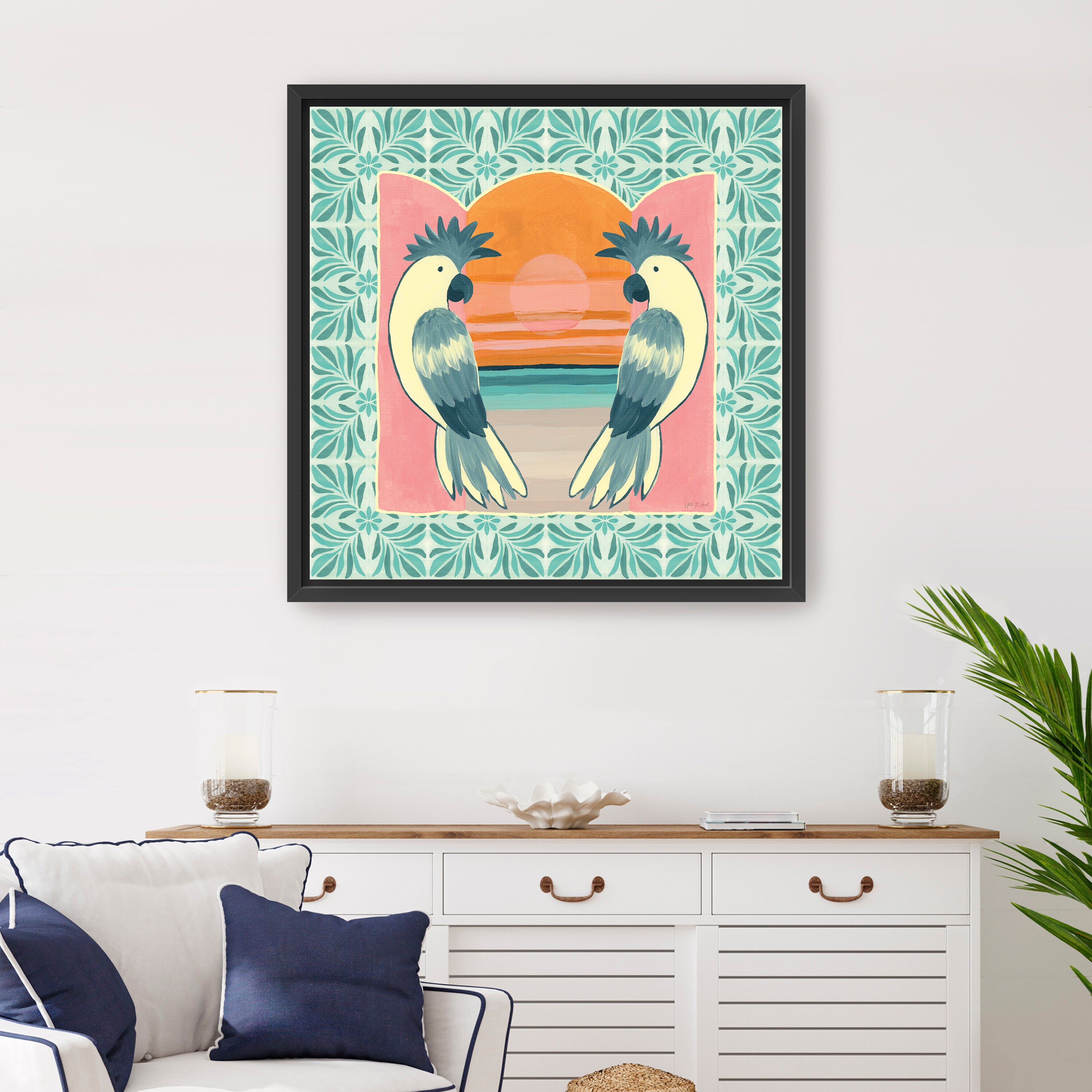 Tropical Birds II Canvas Giclee