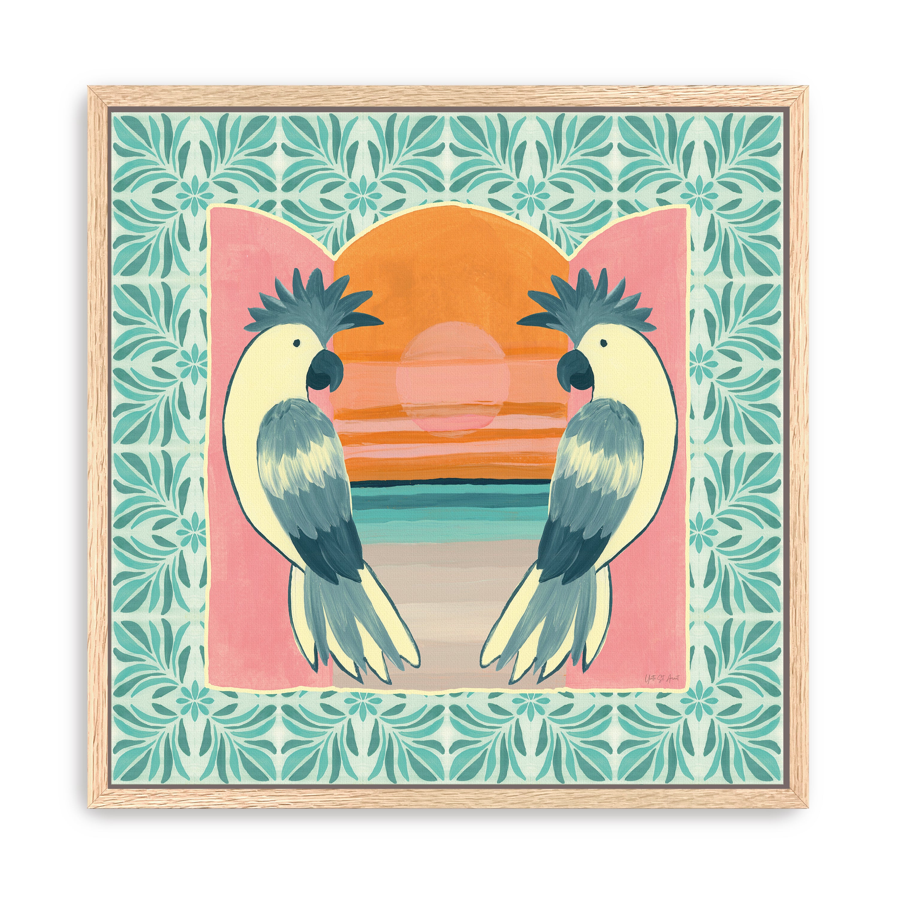 Tropical Birds II Canvas Giclee