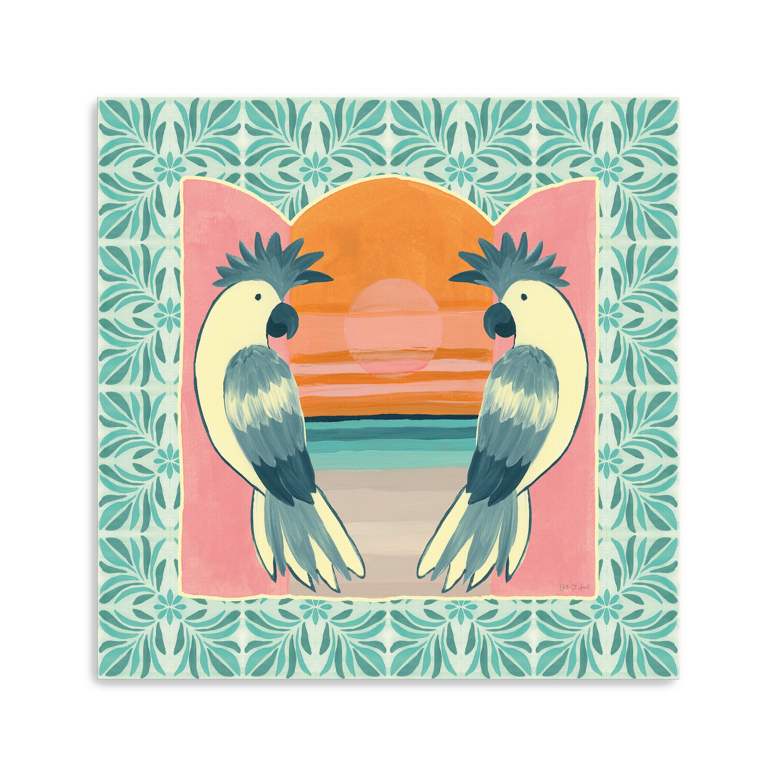 Tropical Birds II Canvas Giclee
