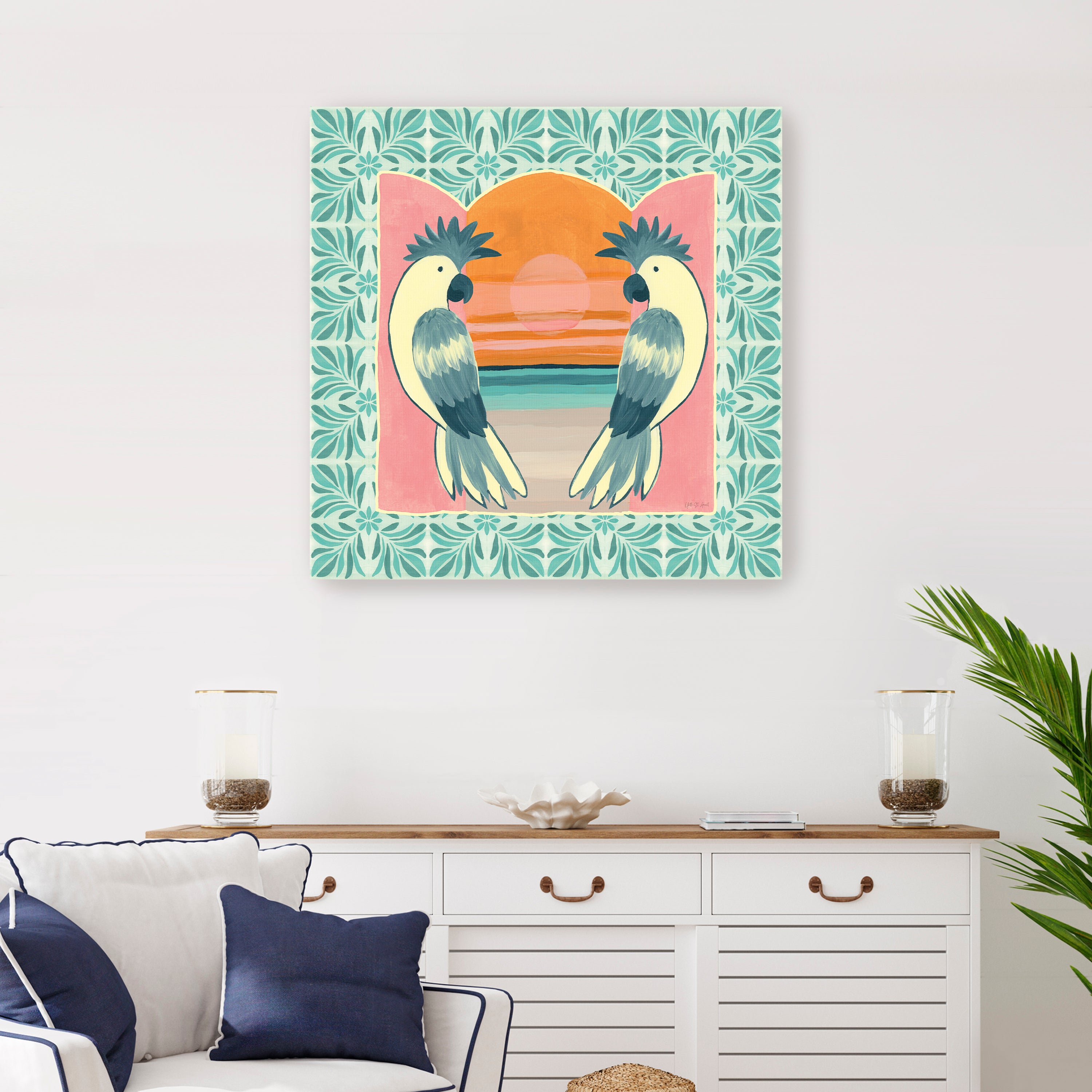 Tropical Birds II Canvas Giclee