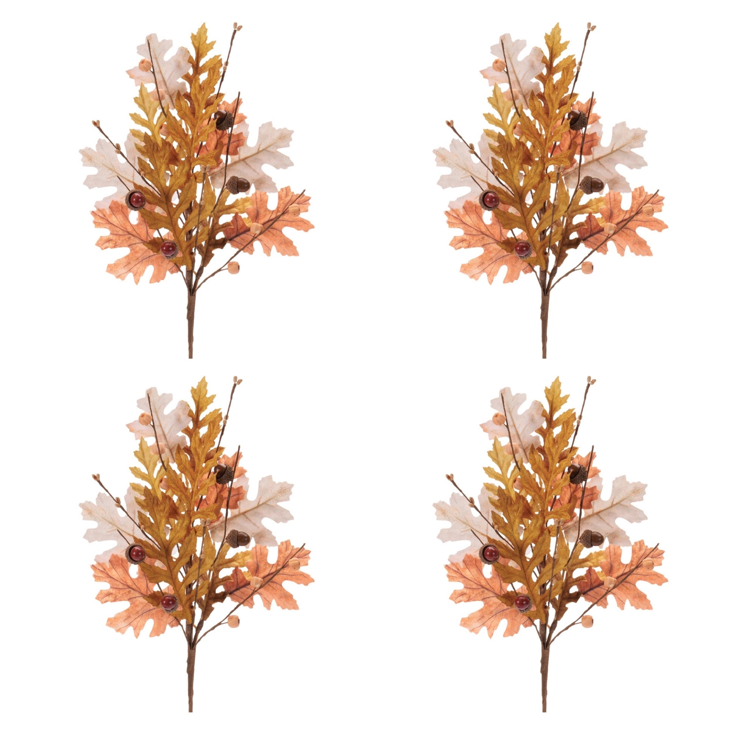 Harvest Oak Leaf Spray, Set of 4