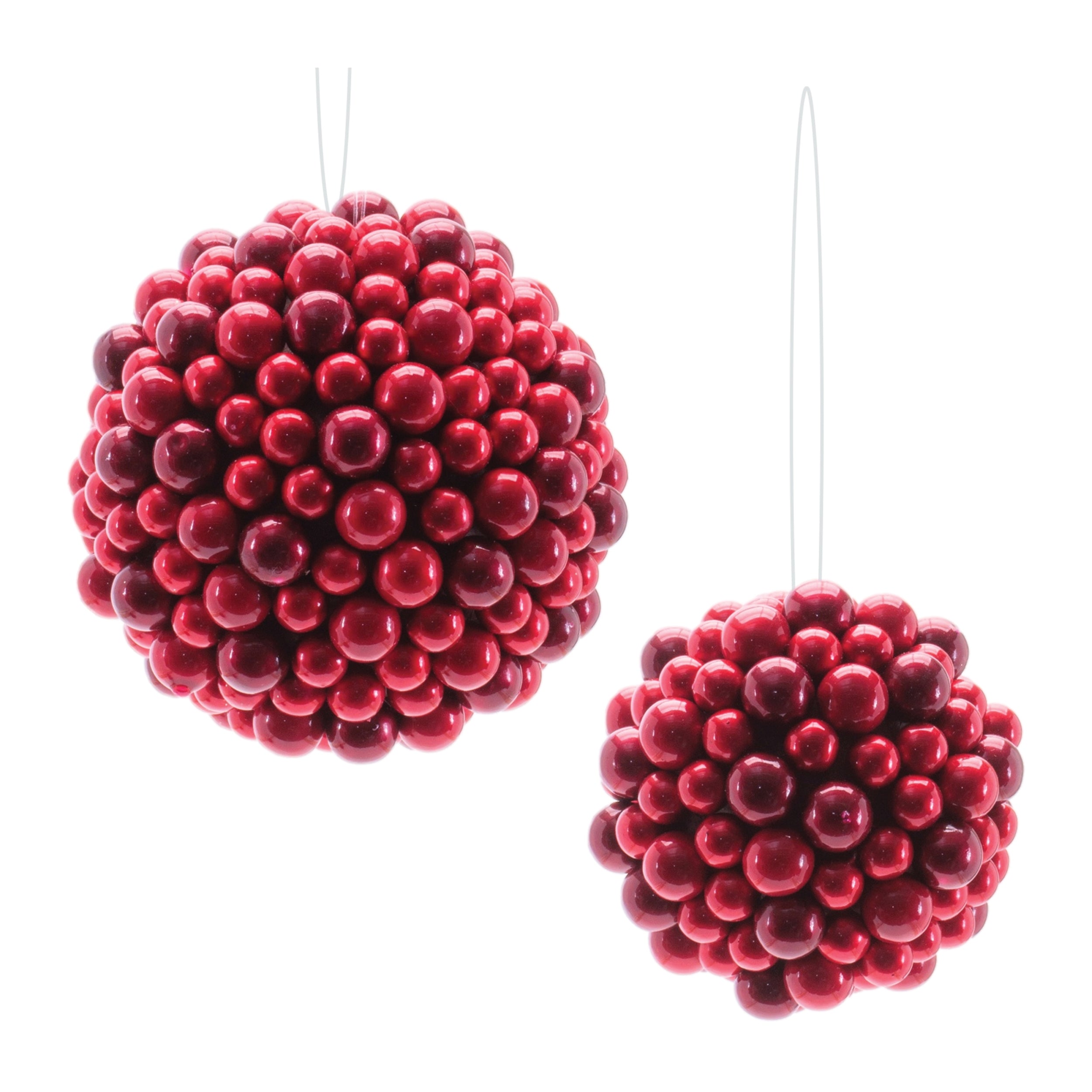 Foam Ball Ornaments, Set of 2