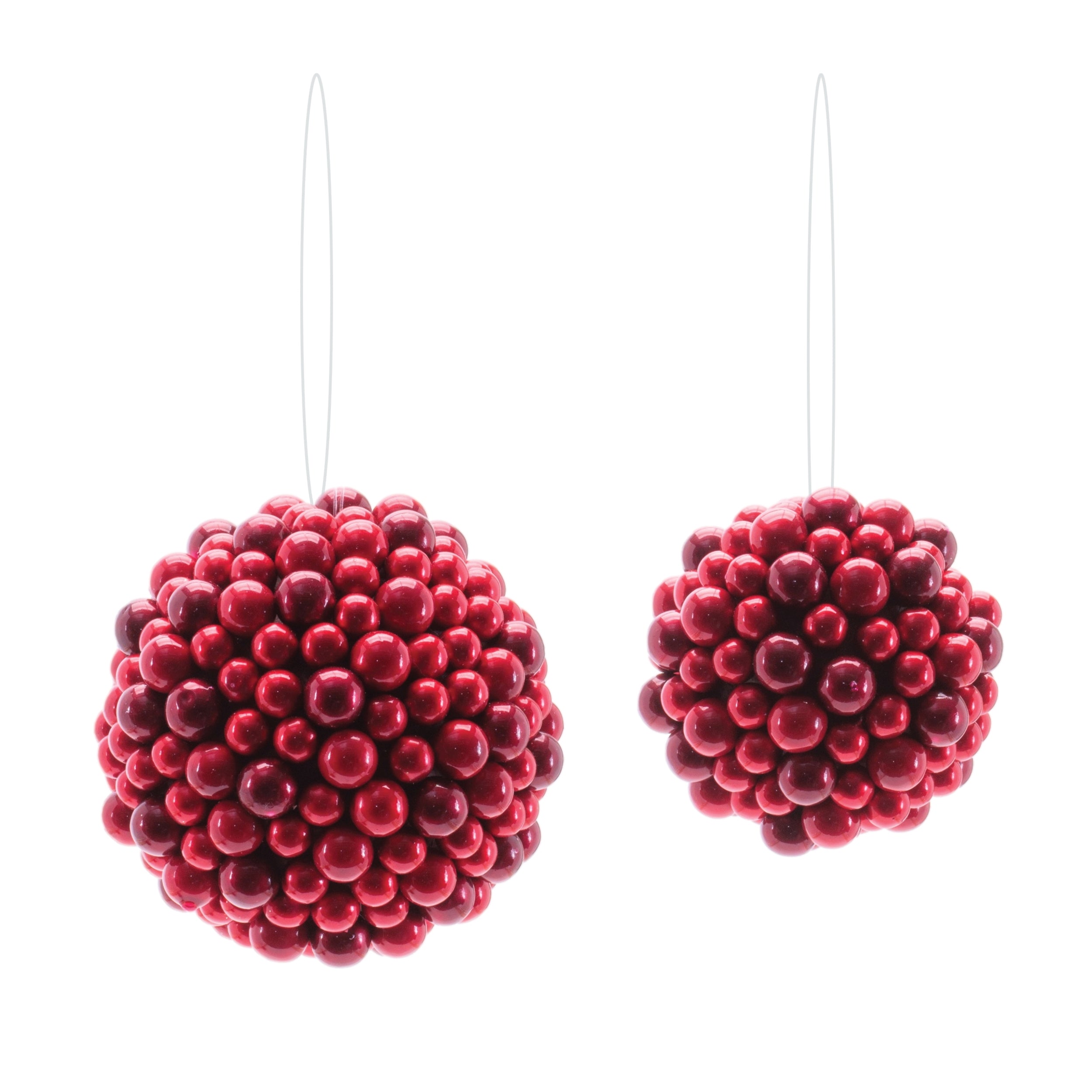 Foam Ball Ornaments, Set of 2