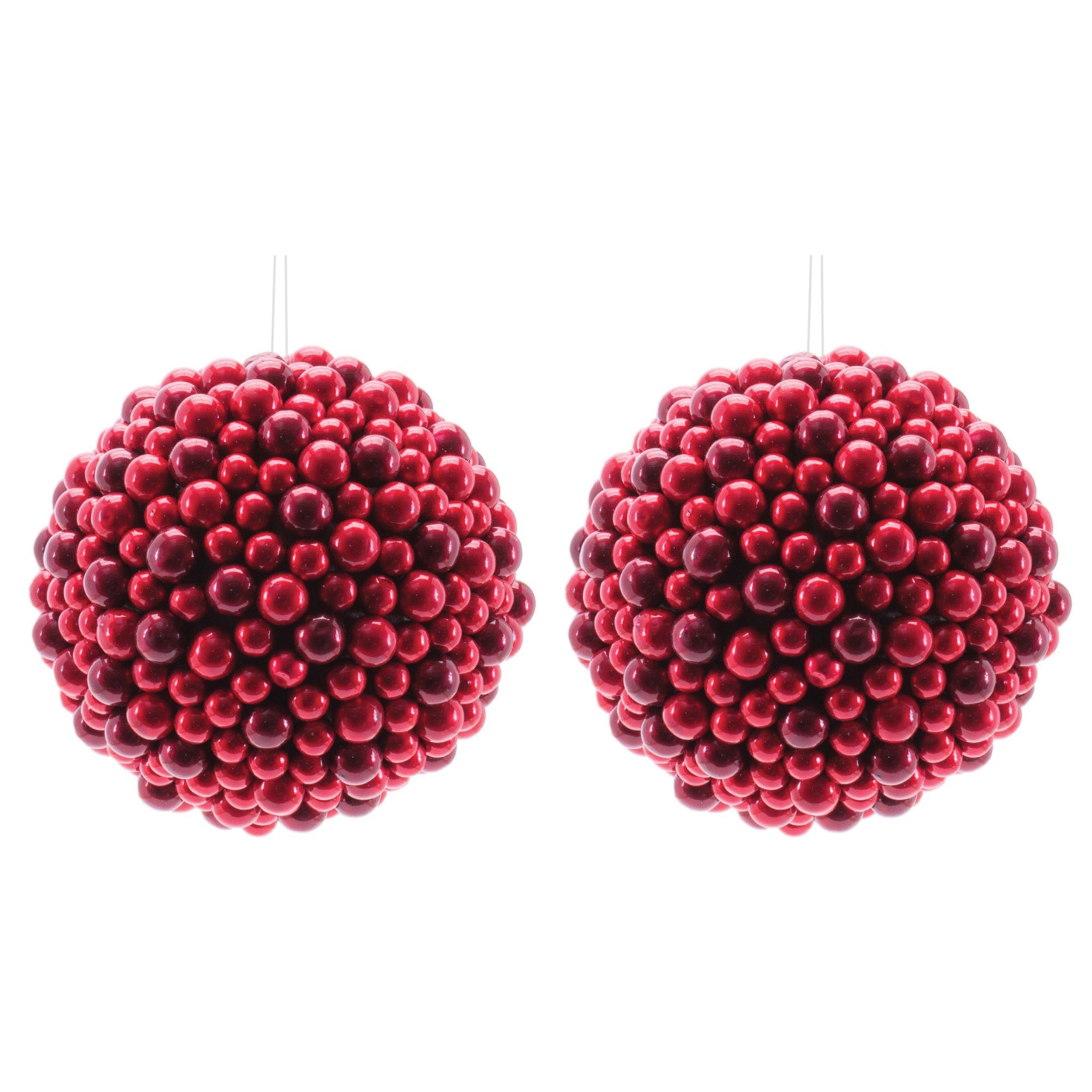 Foam Ball Ornaments, Set of 2