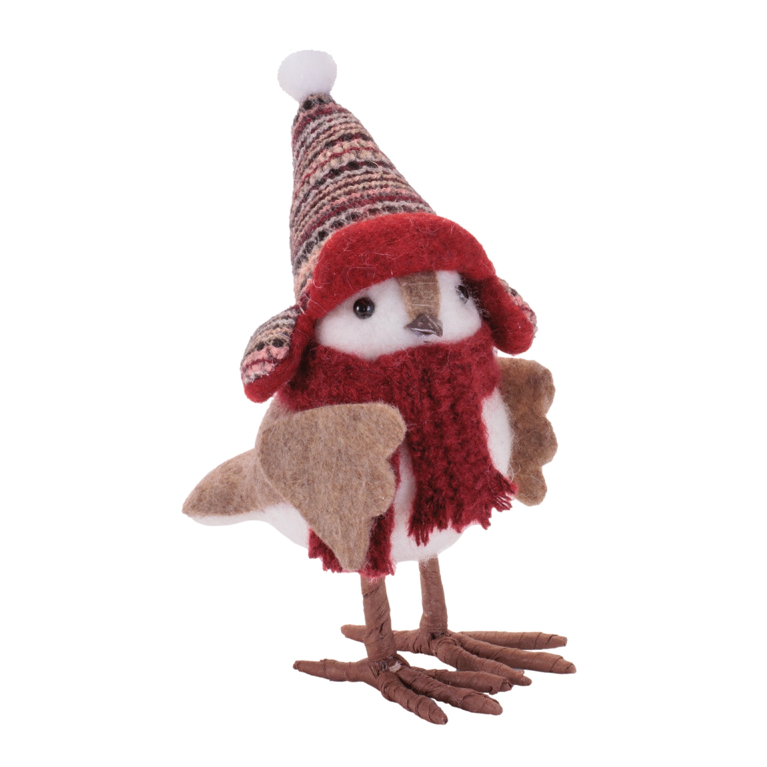 Bird with Hat and Scarf Shelf Sitter, Set of 2