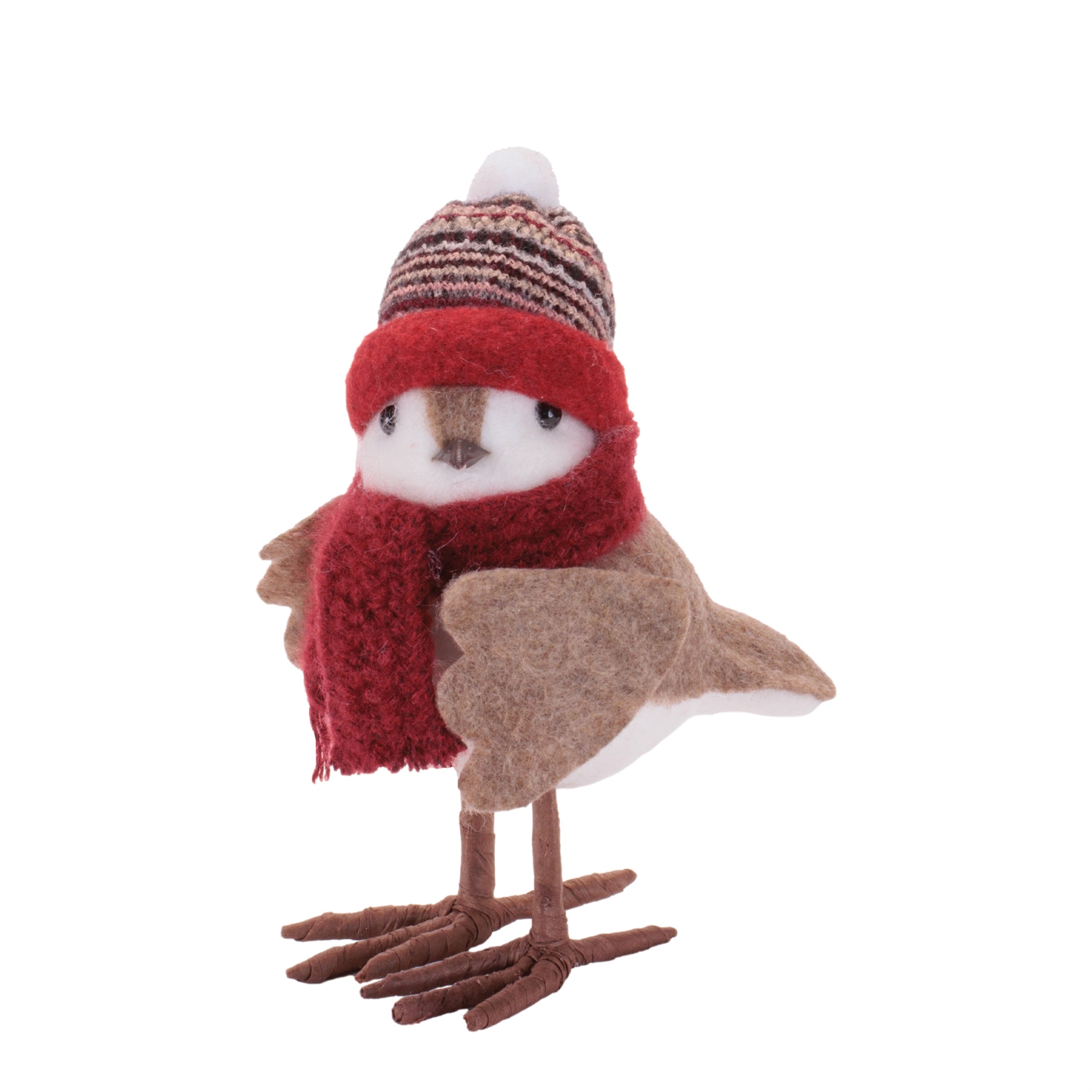 Bird with Hat and Scarf Shelf Sitter, Set of 2