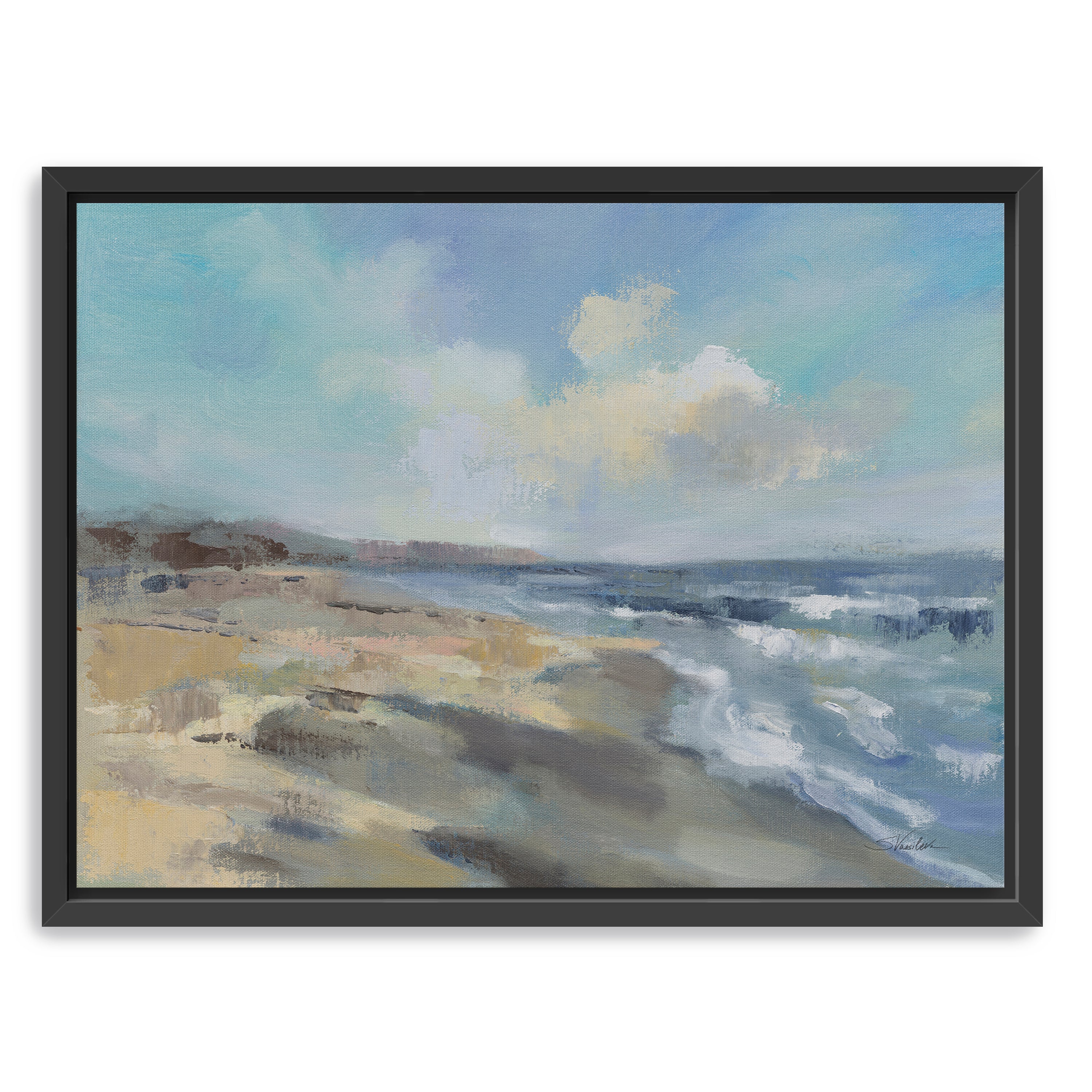 Morning Beach Canvas Giclee