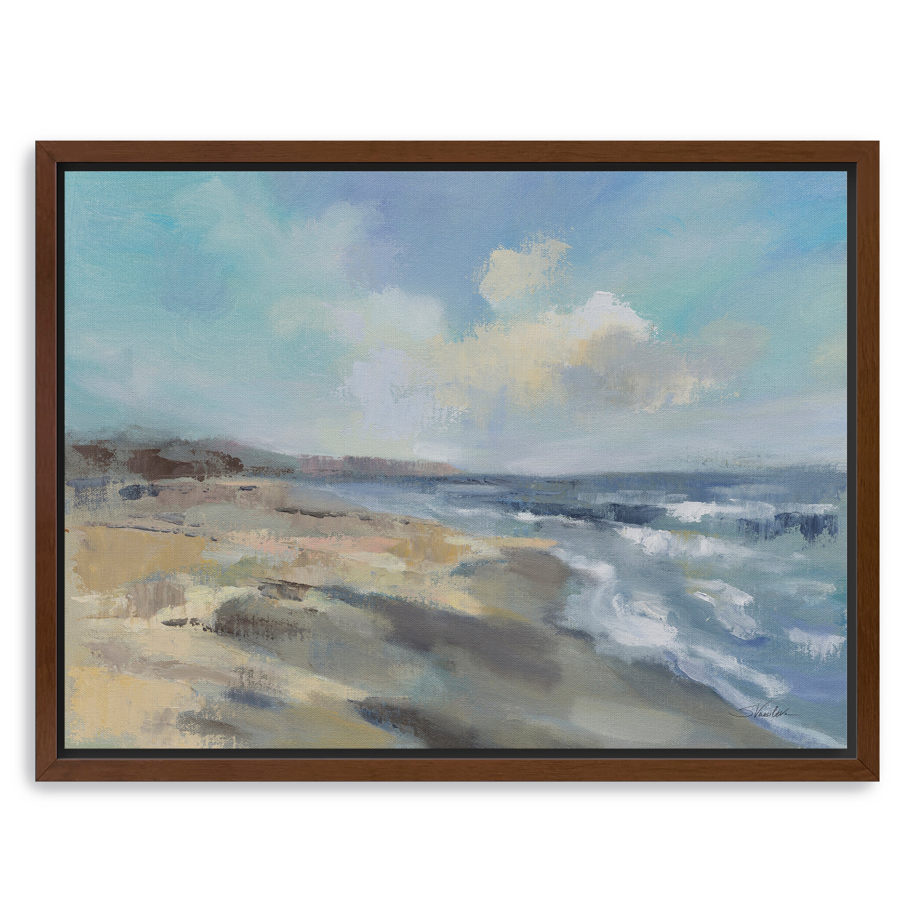Morning Beach Canvas Giclee