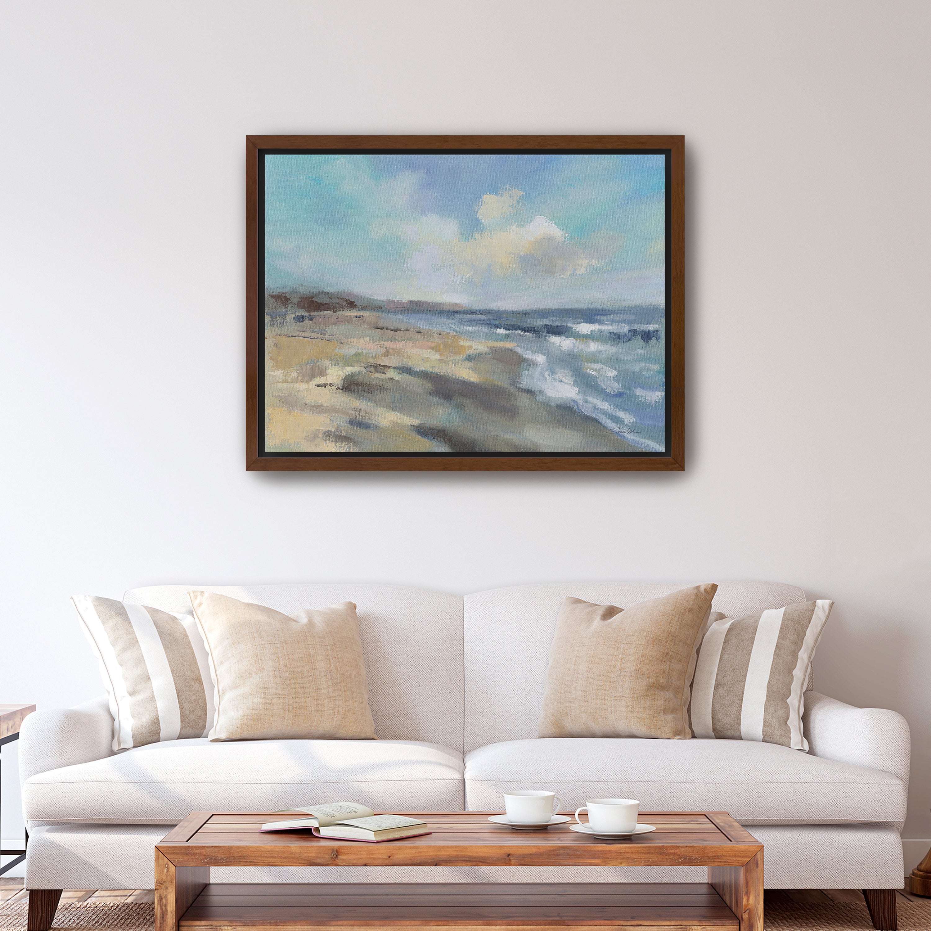 Morning Beach Canvas Giclee