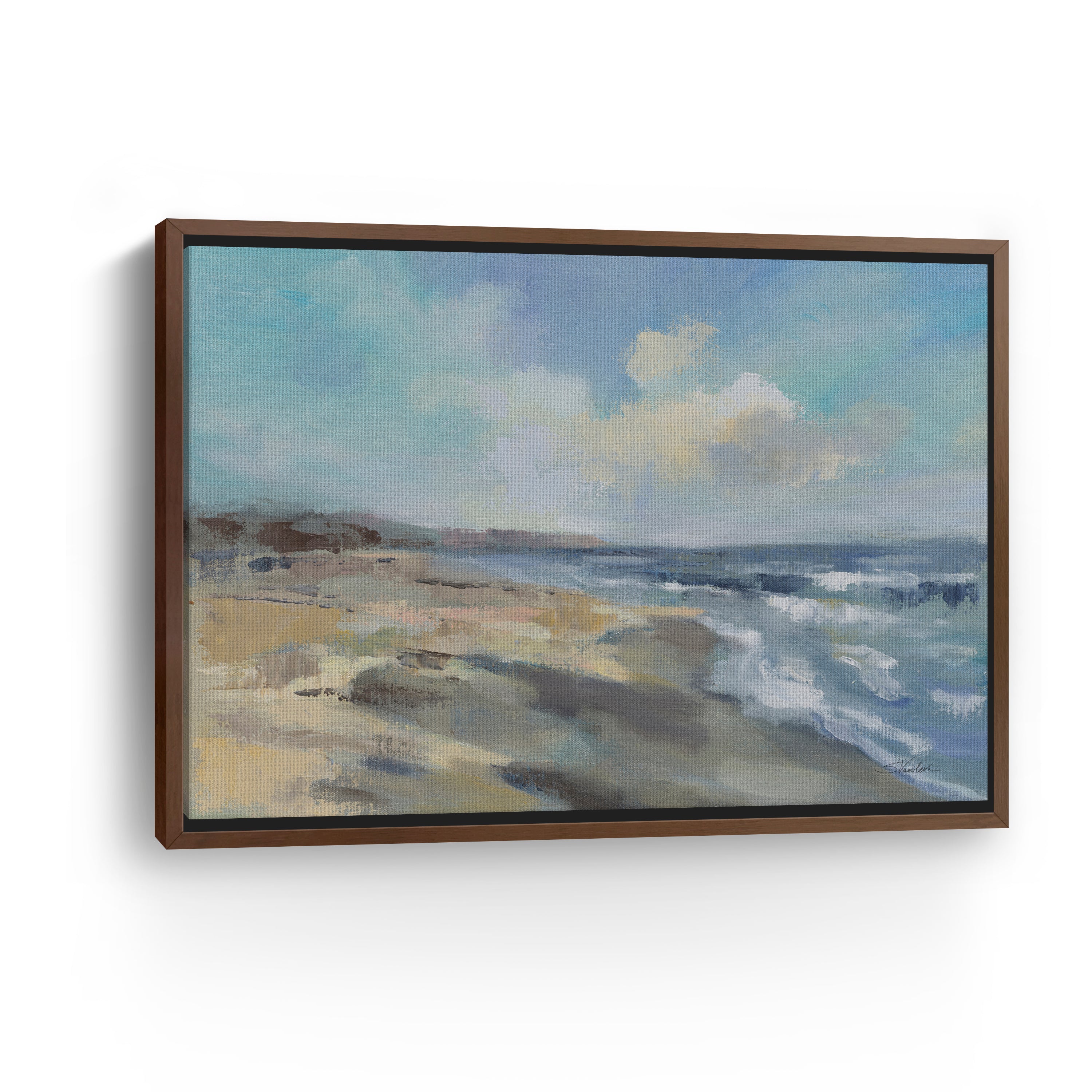 Morning Beach Canvas Giclee