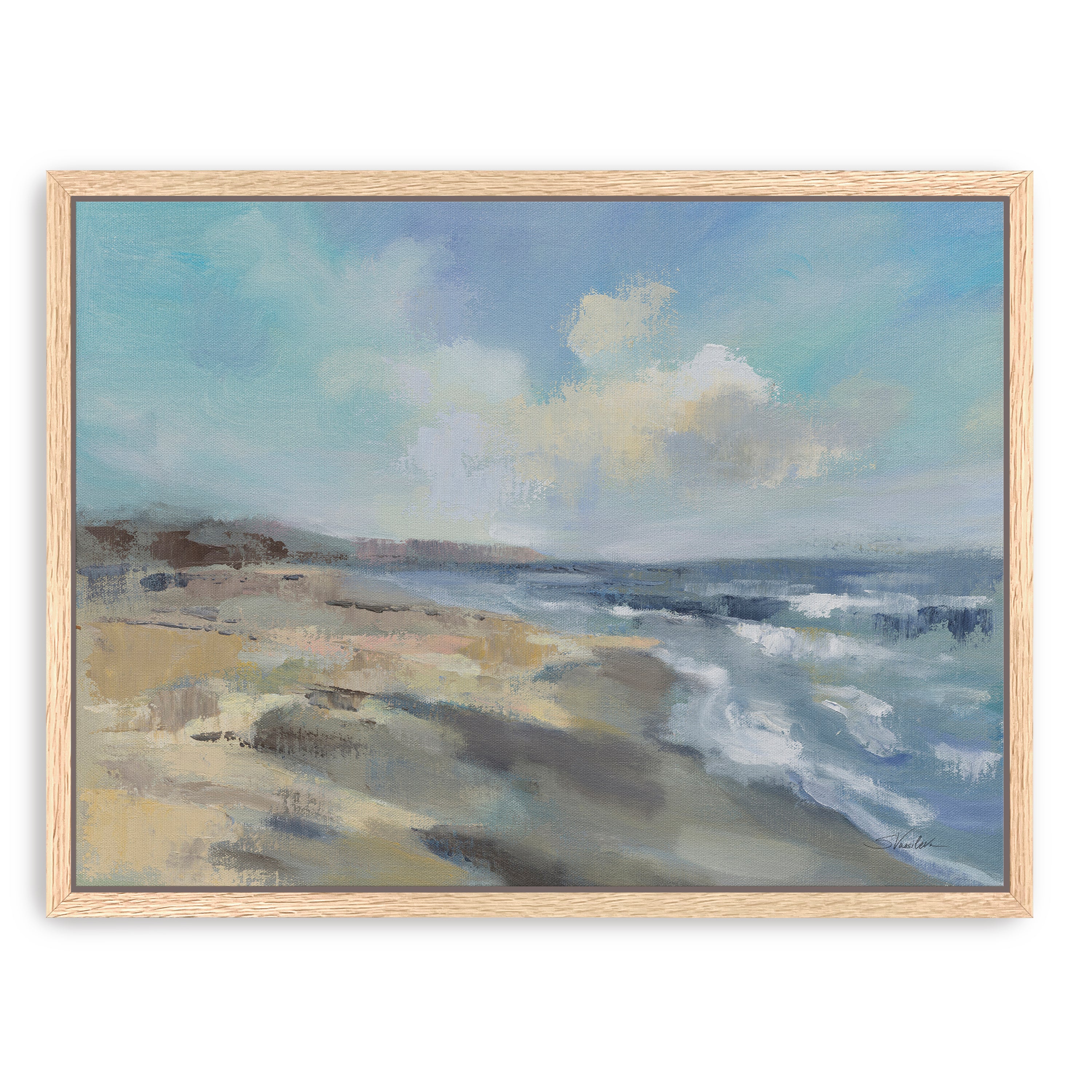 Morning Beach Canvas Giclee