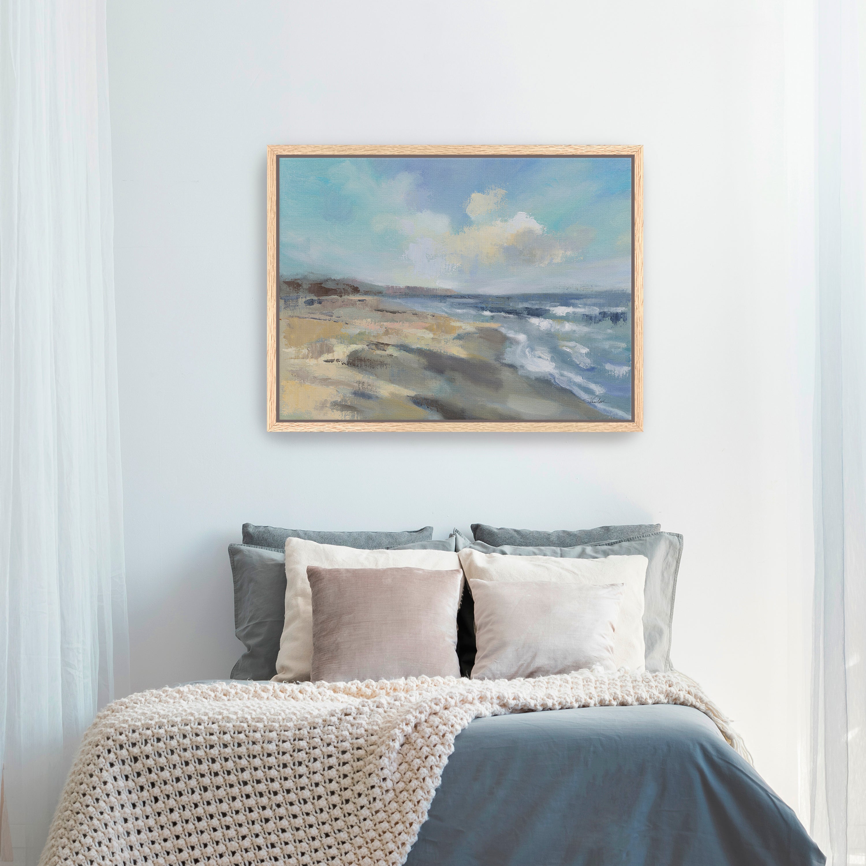 Morning Beach Canvas Giclee