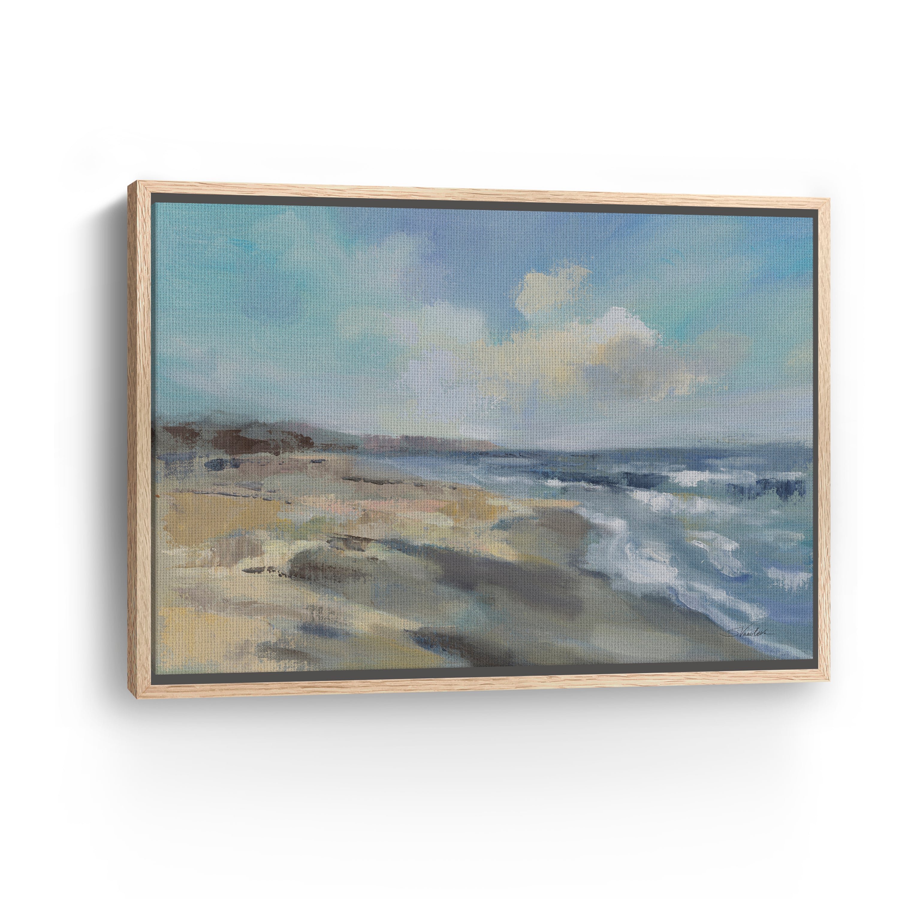 Morning Beach Canvas Giclee