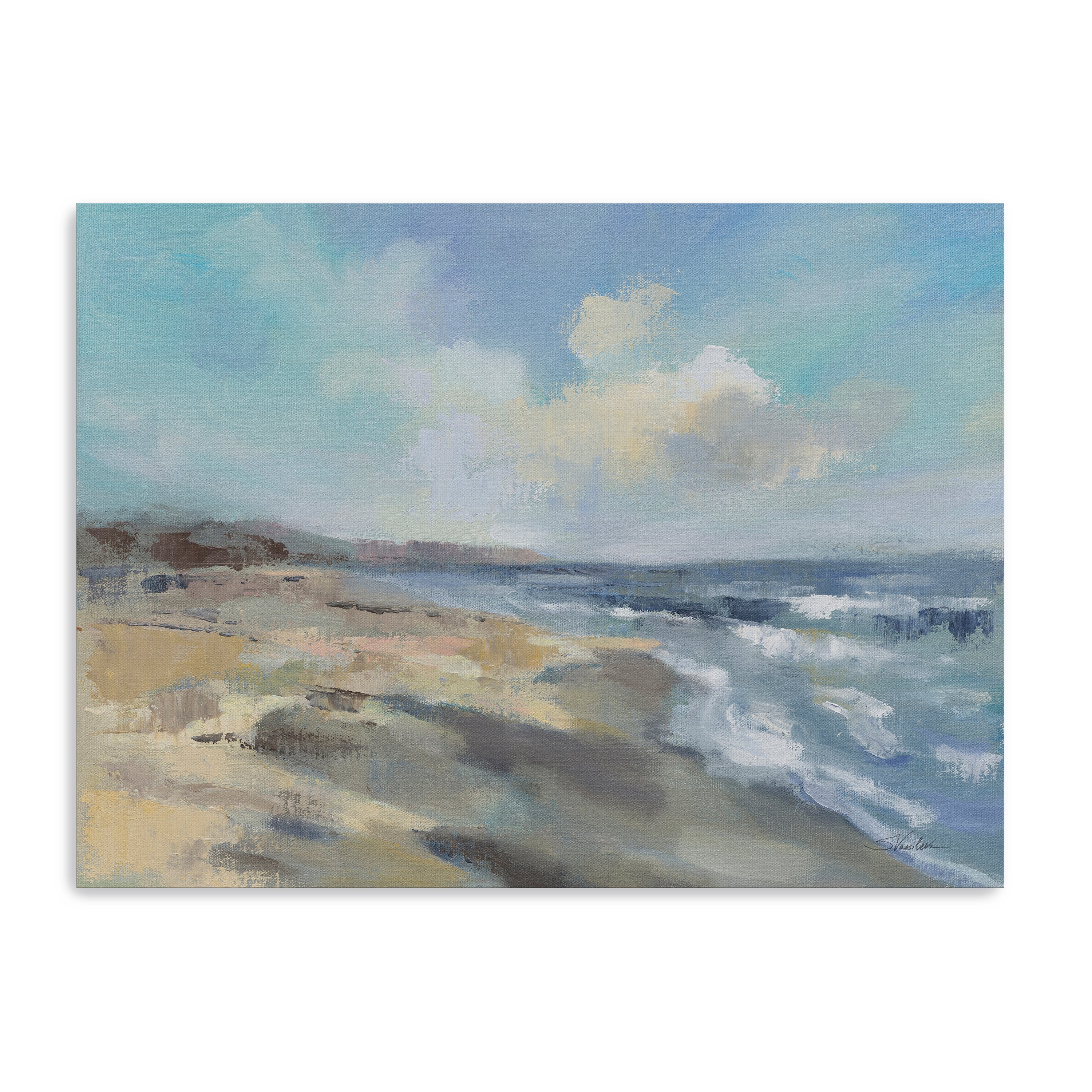 Morning Beach Canvas Giclee