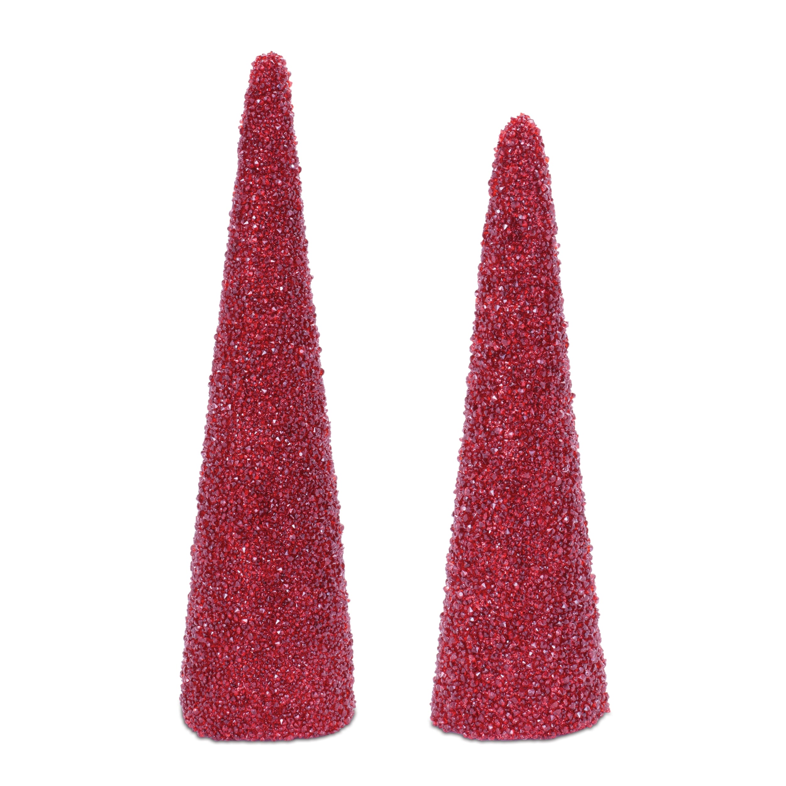 Beaded Cone Tree, Set of 2