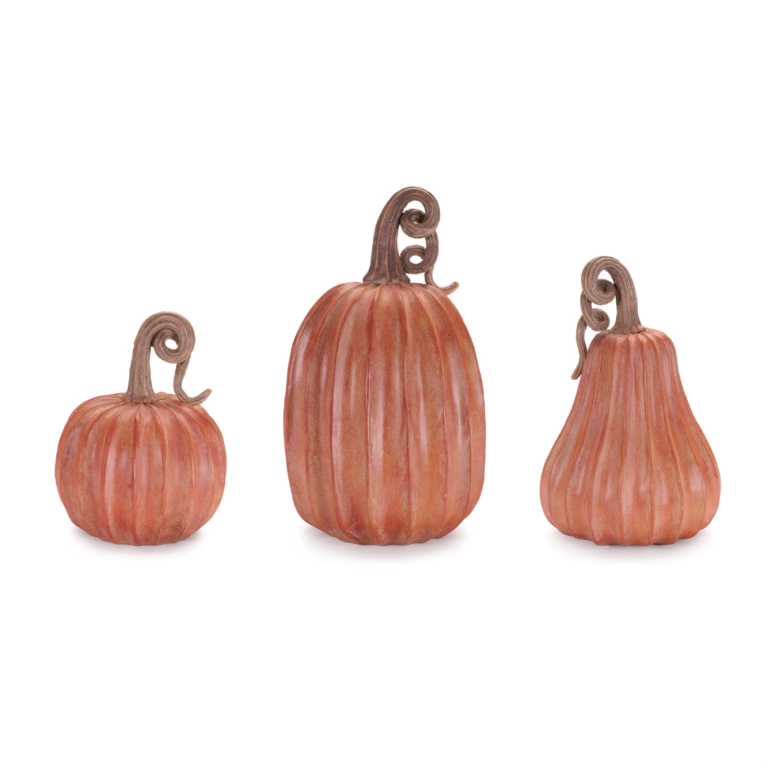 Decorative Harvest Pumpkin, Set of 3