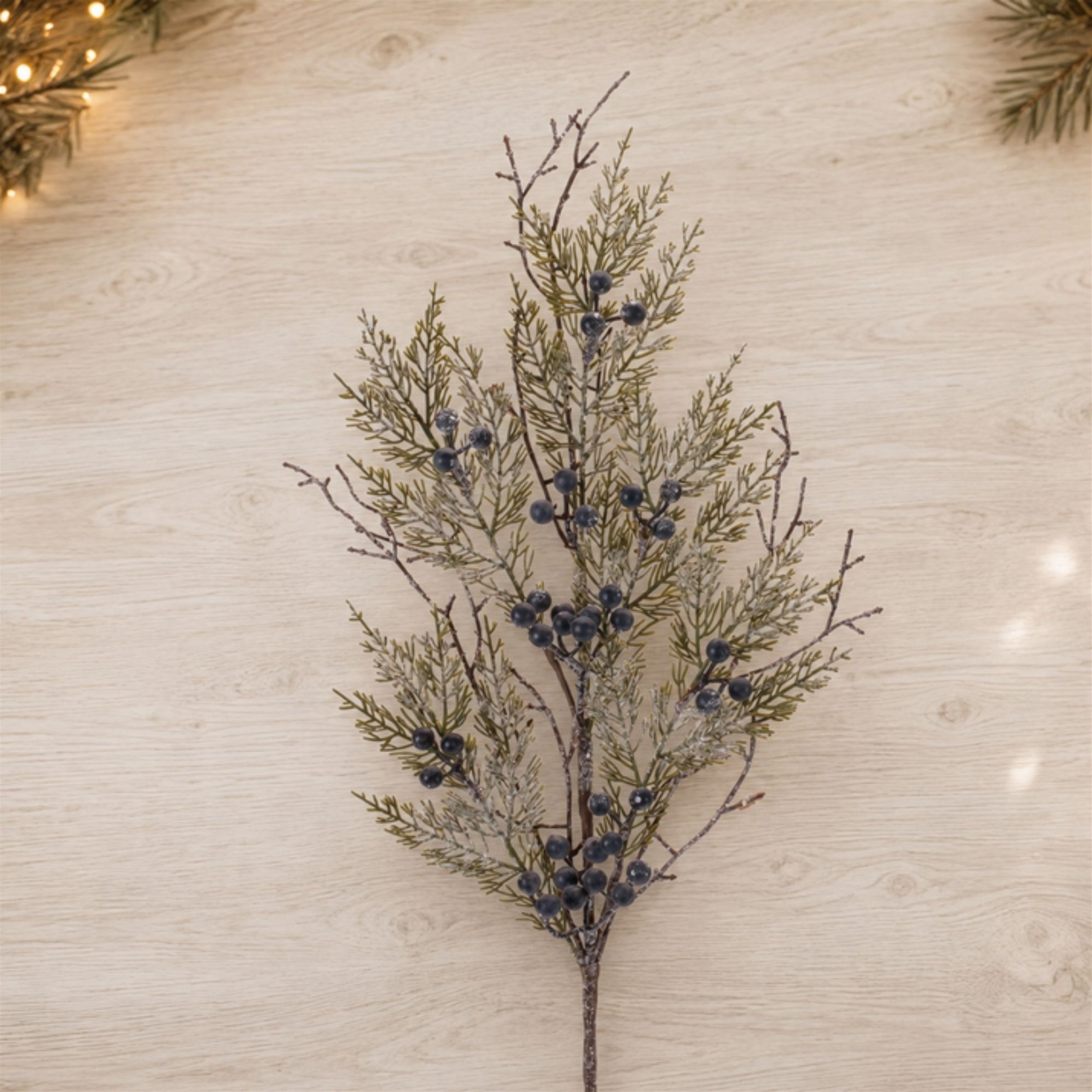 Snowy Juniper Spray, Set of 2