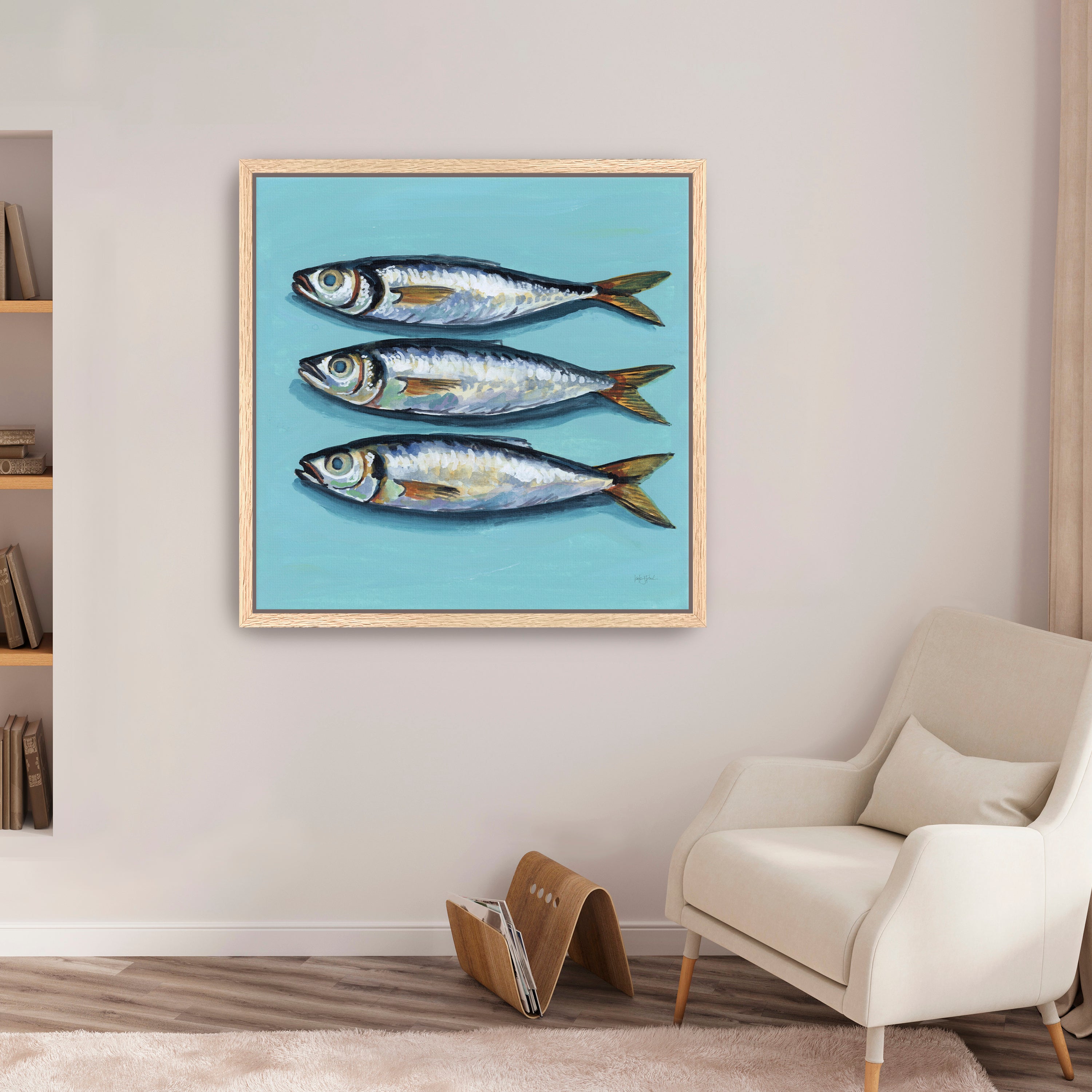 Three Little Fishies Canvas Giclee