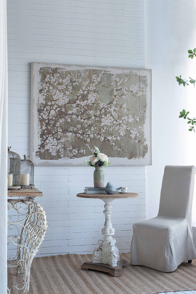 Canvas Wall Art with Large Cherry Blossom Print