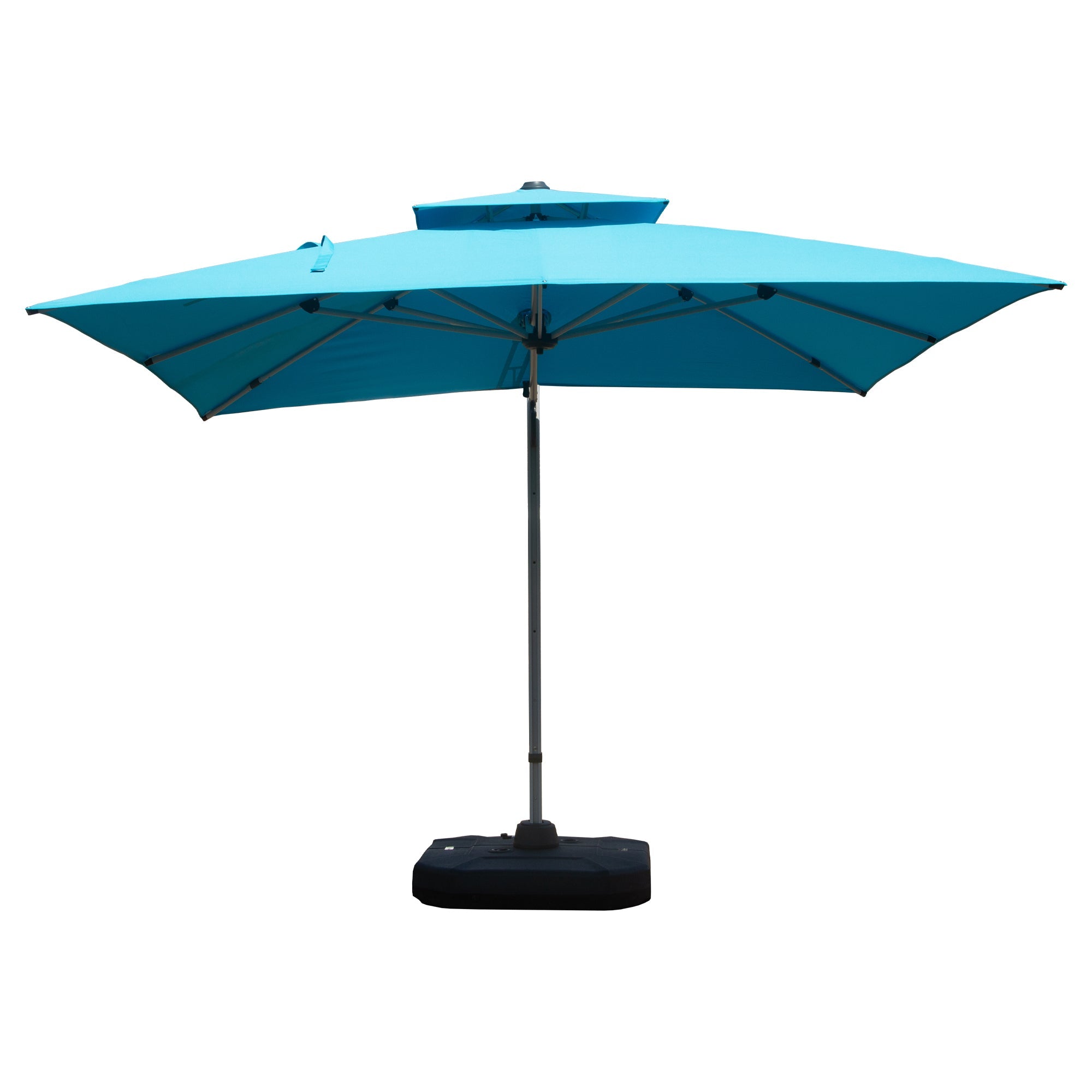 10'X10' Square Cantilever Umbrella with Center Pole, Base Not Included