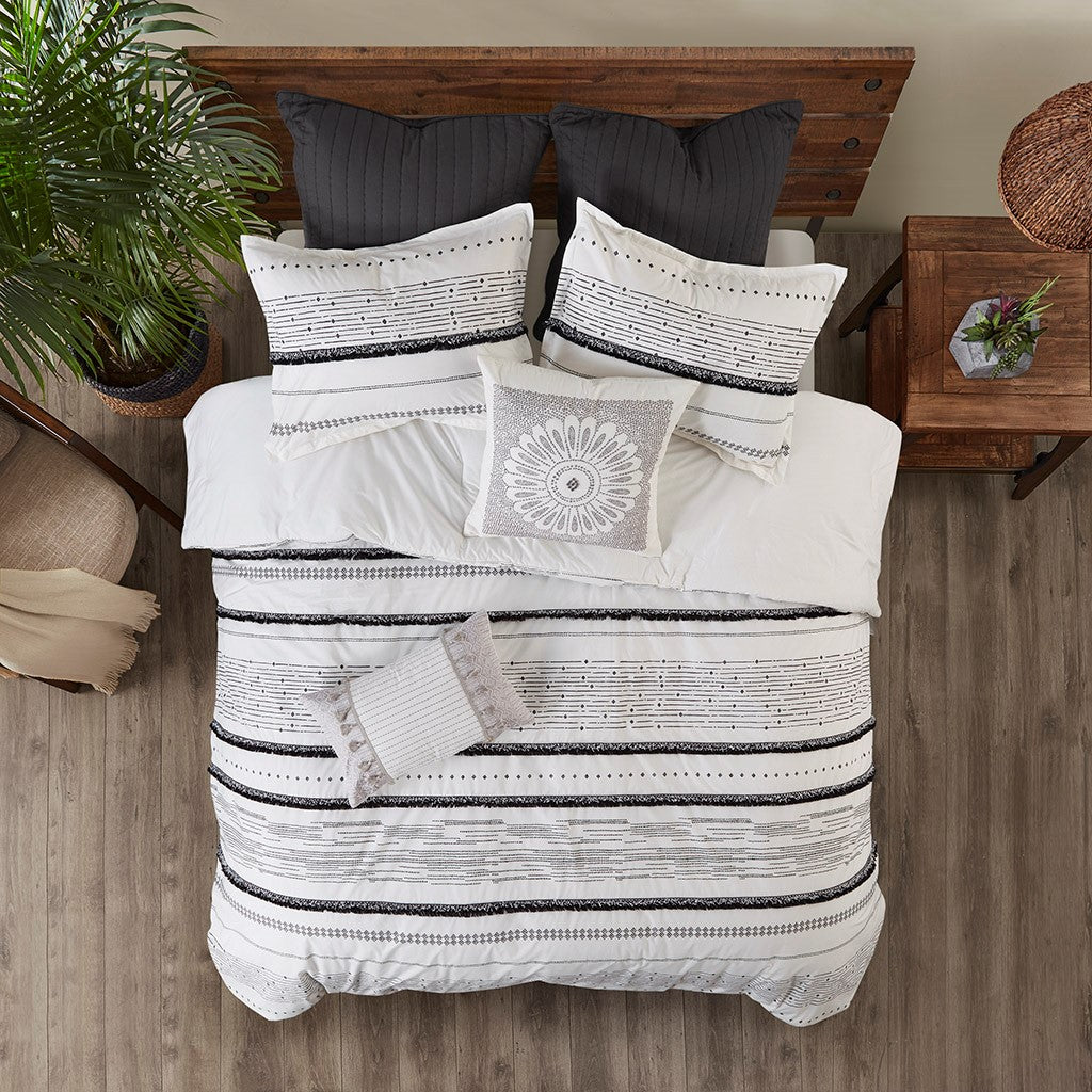 Nea Cotton Printed Comforter Set with Trim