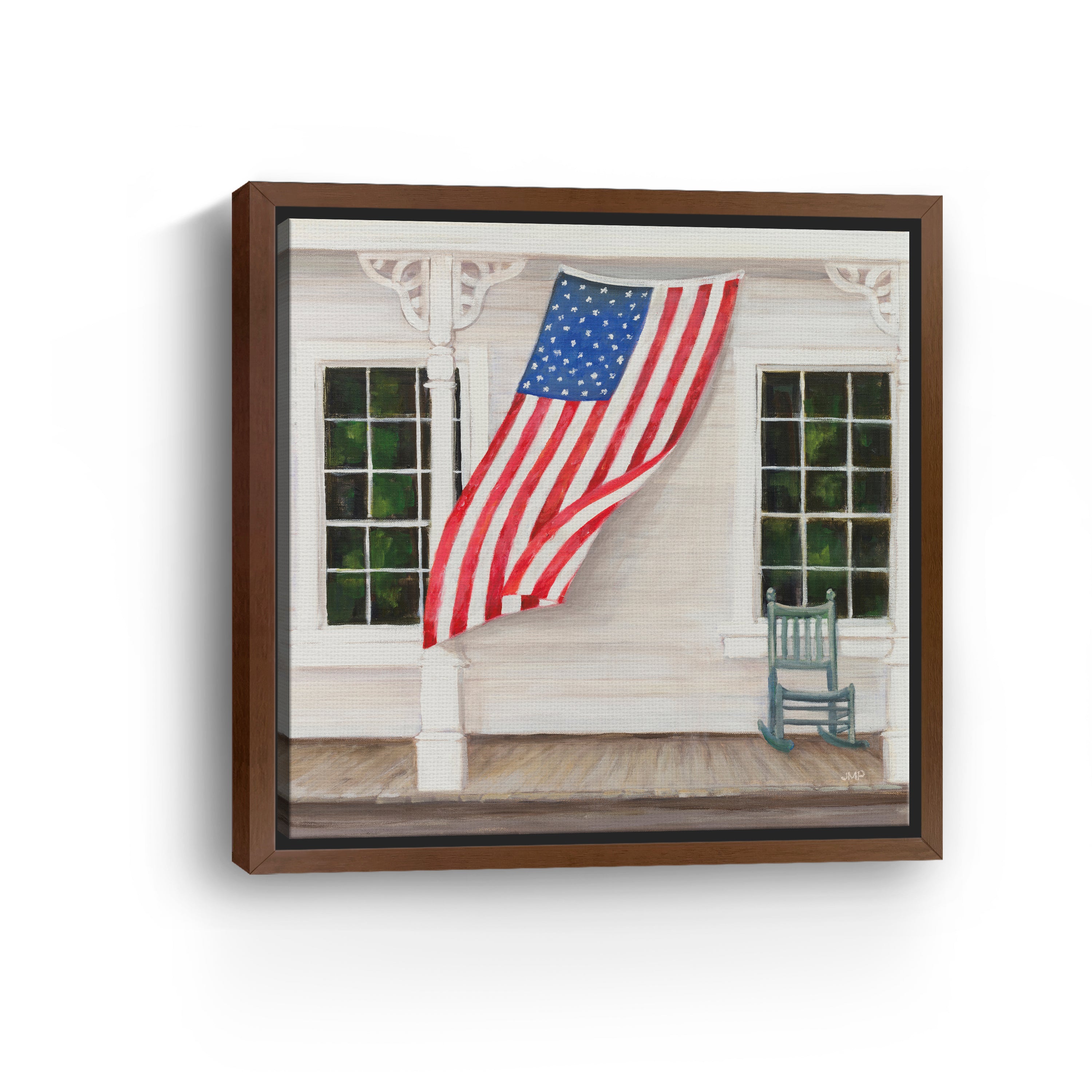 American Porch Crop Canvas Giclee