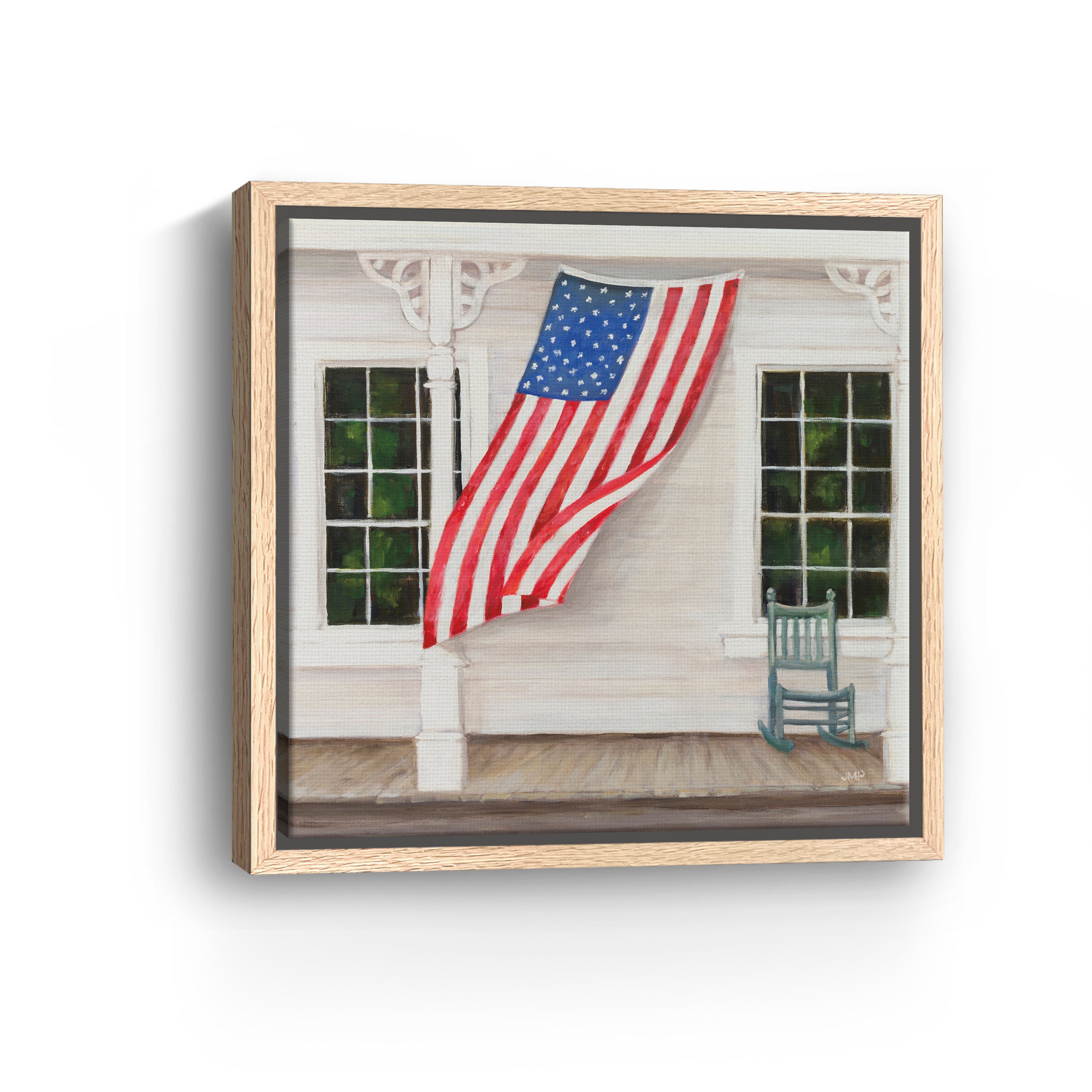 American Porch Crop Canvas Giclee