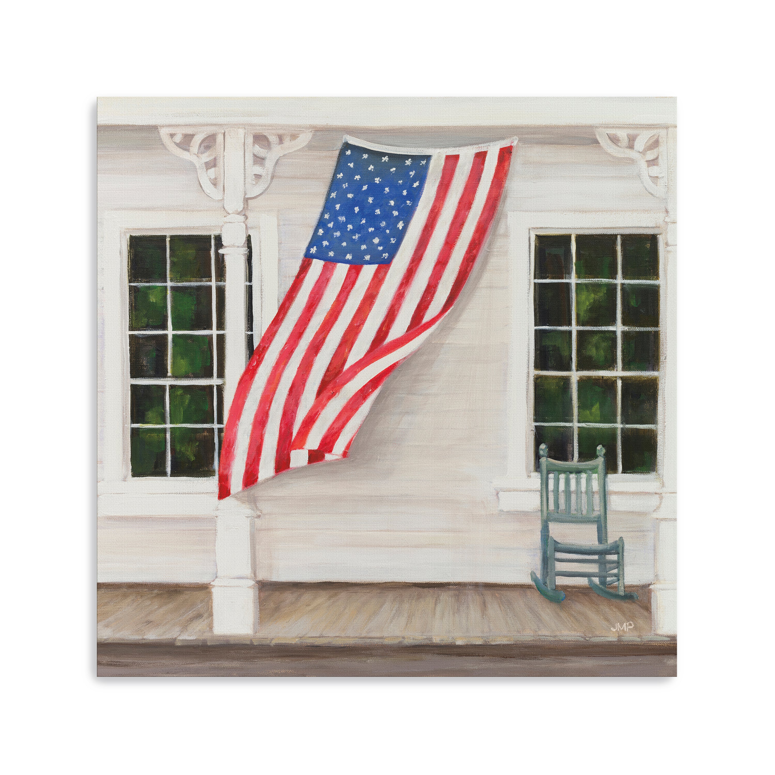 American Porch Crop Canvas Giclee