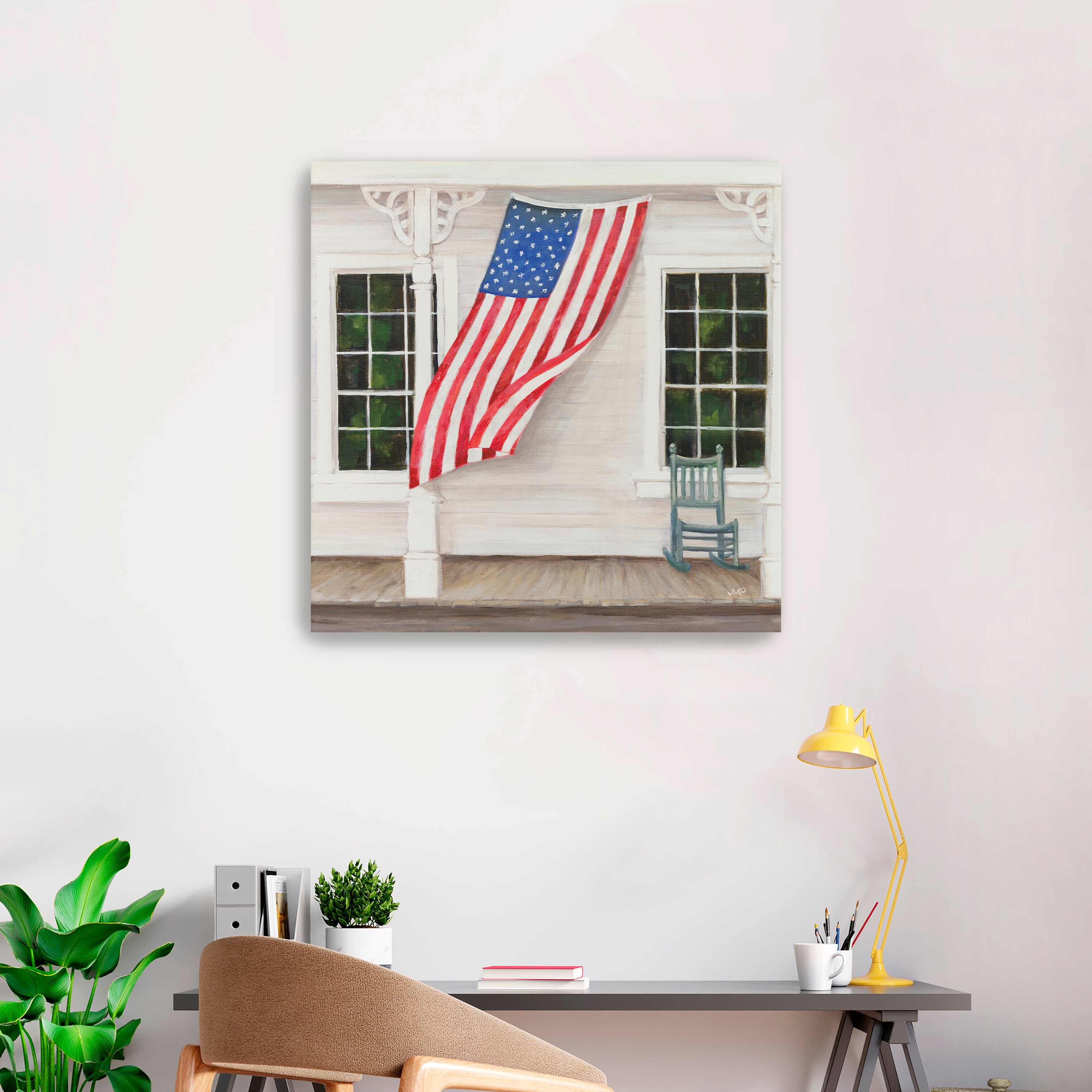 American Porch Crop Canvas Giclee
