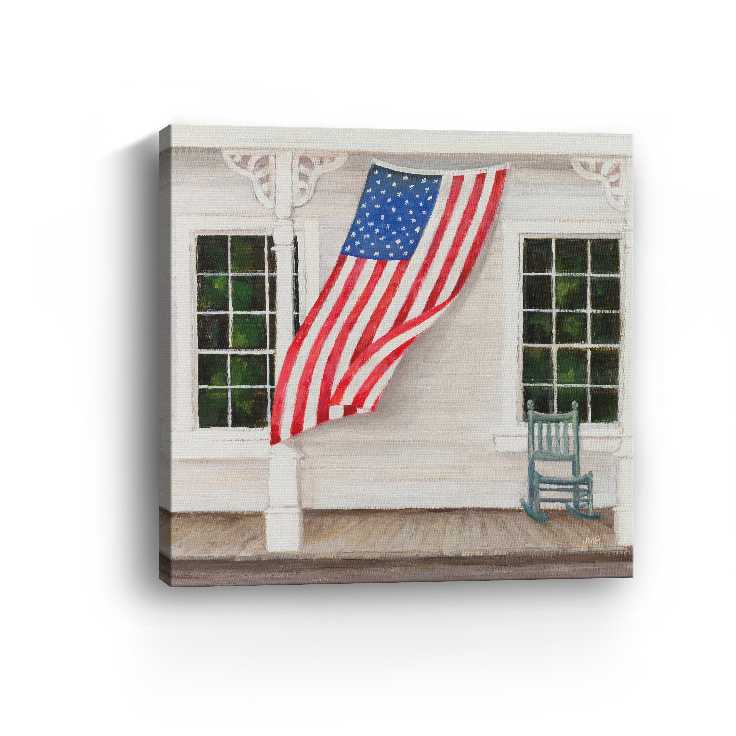 American Porch Crop Canvas Giclee