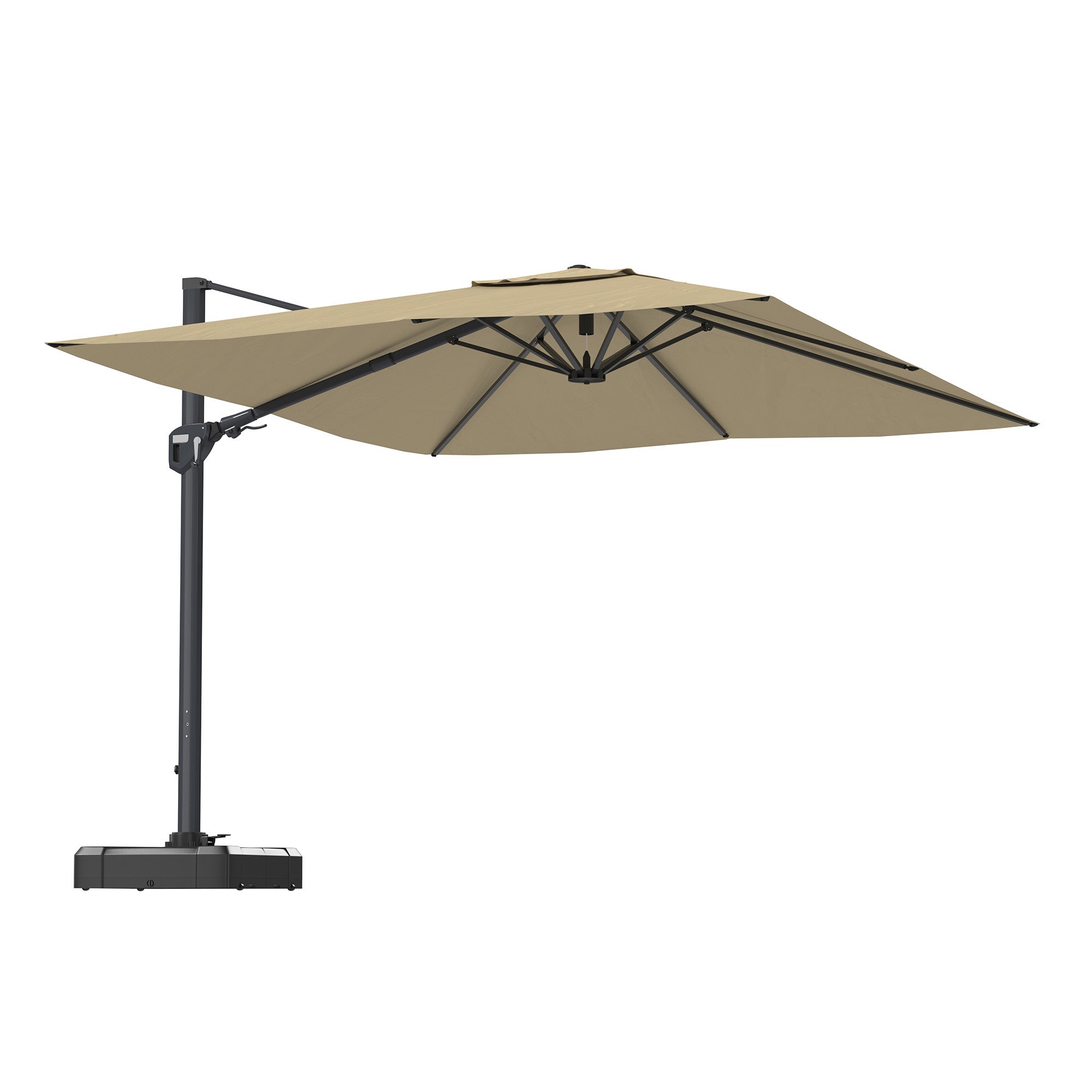 11' Outdoor Square Double Top Patio Umbrella, Base Not Included