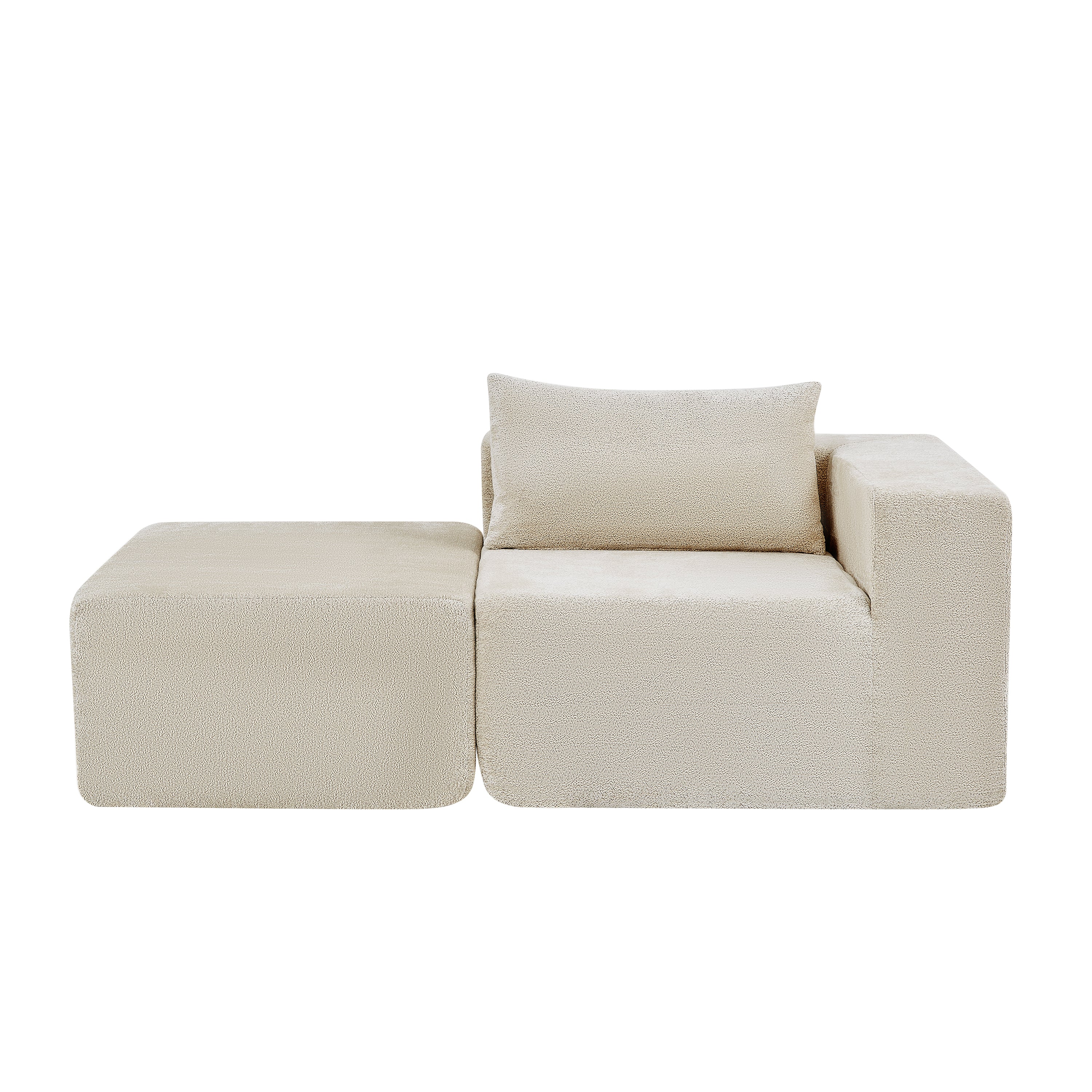 107" Compressed Sectional Sofa