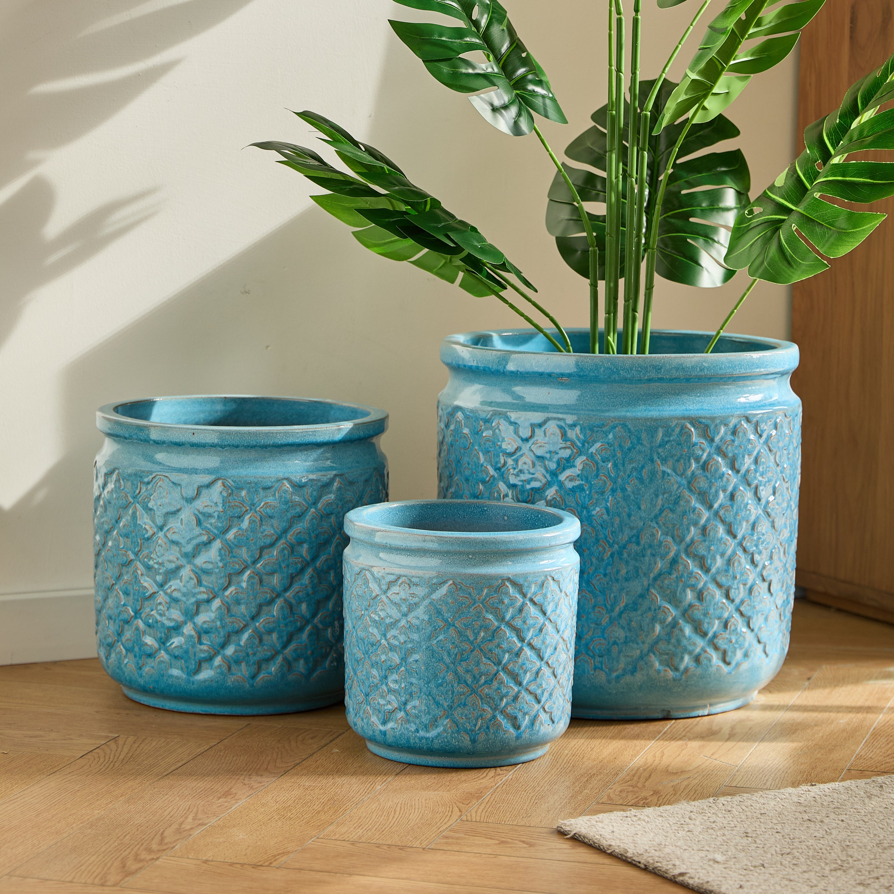 Rian Handmade Ceramic Flower Pot, Set of 3