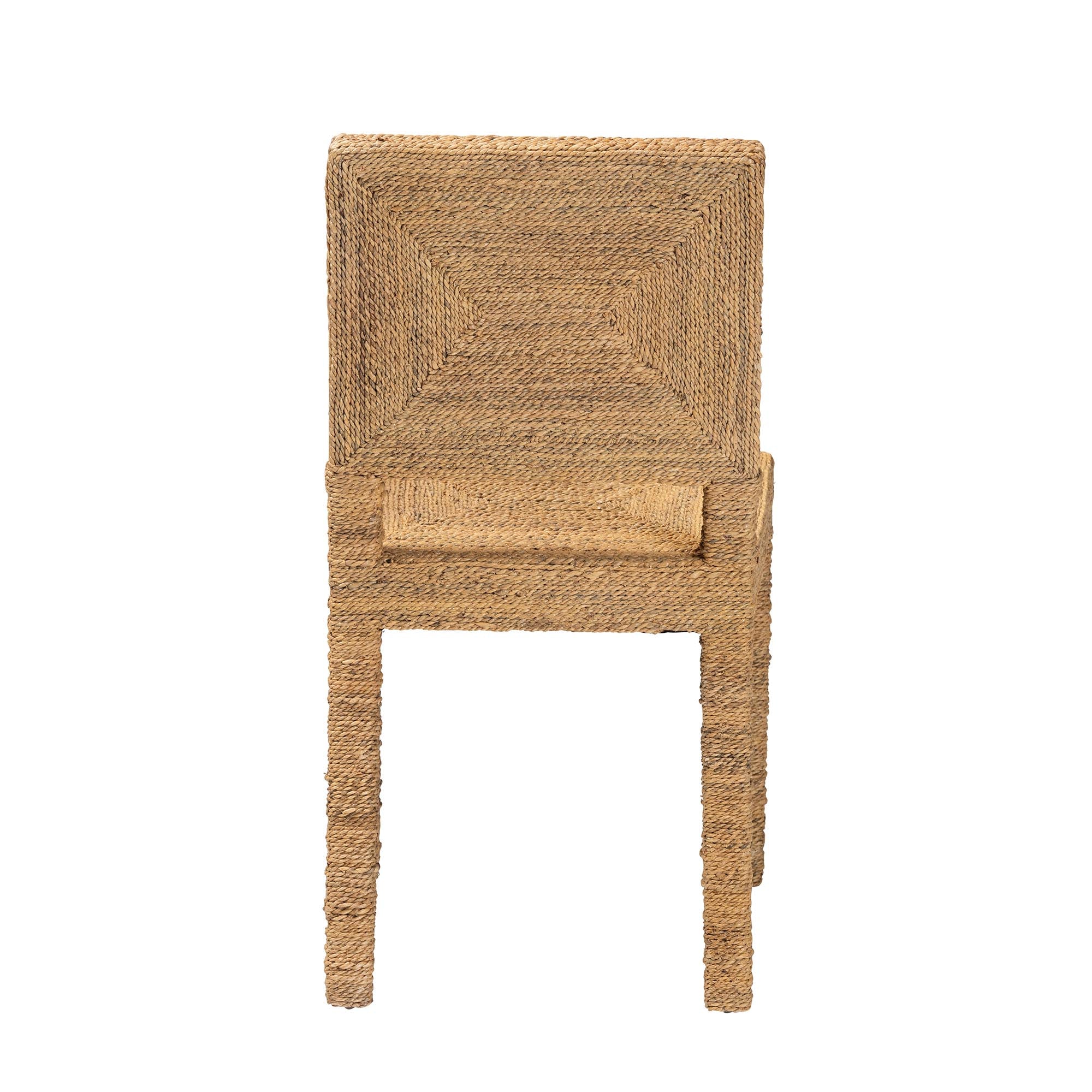 Harper Seagrass and Mahogany Wood Dining Chair