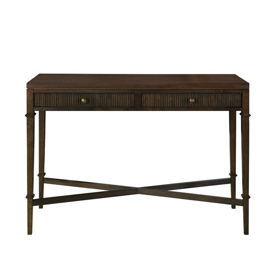 2-Drawer Console Table with X-Shaped Base