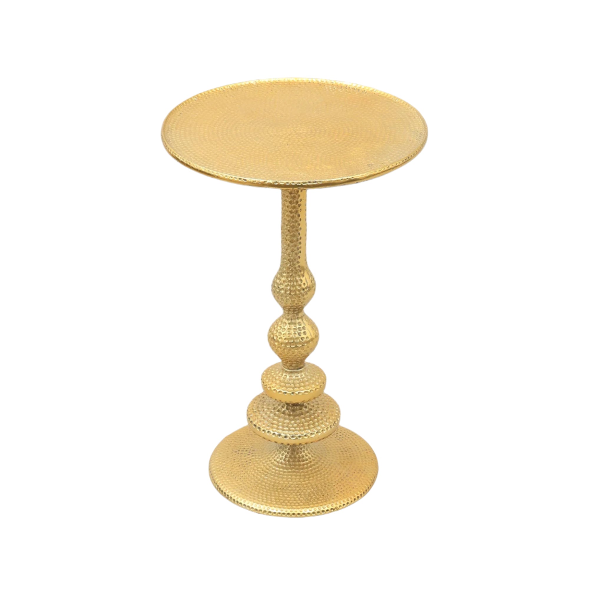 Decorative Aluminium Accent Side Table-16X16X24"