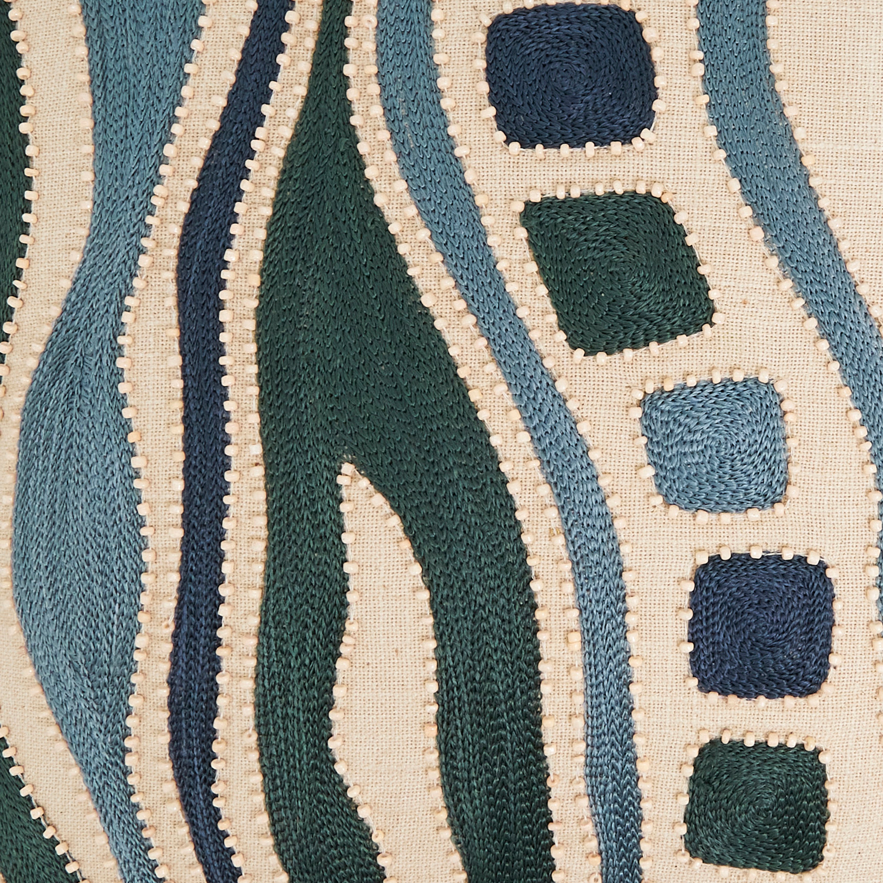 Beautifully Embroidered Poly Filled Pillow