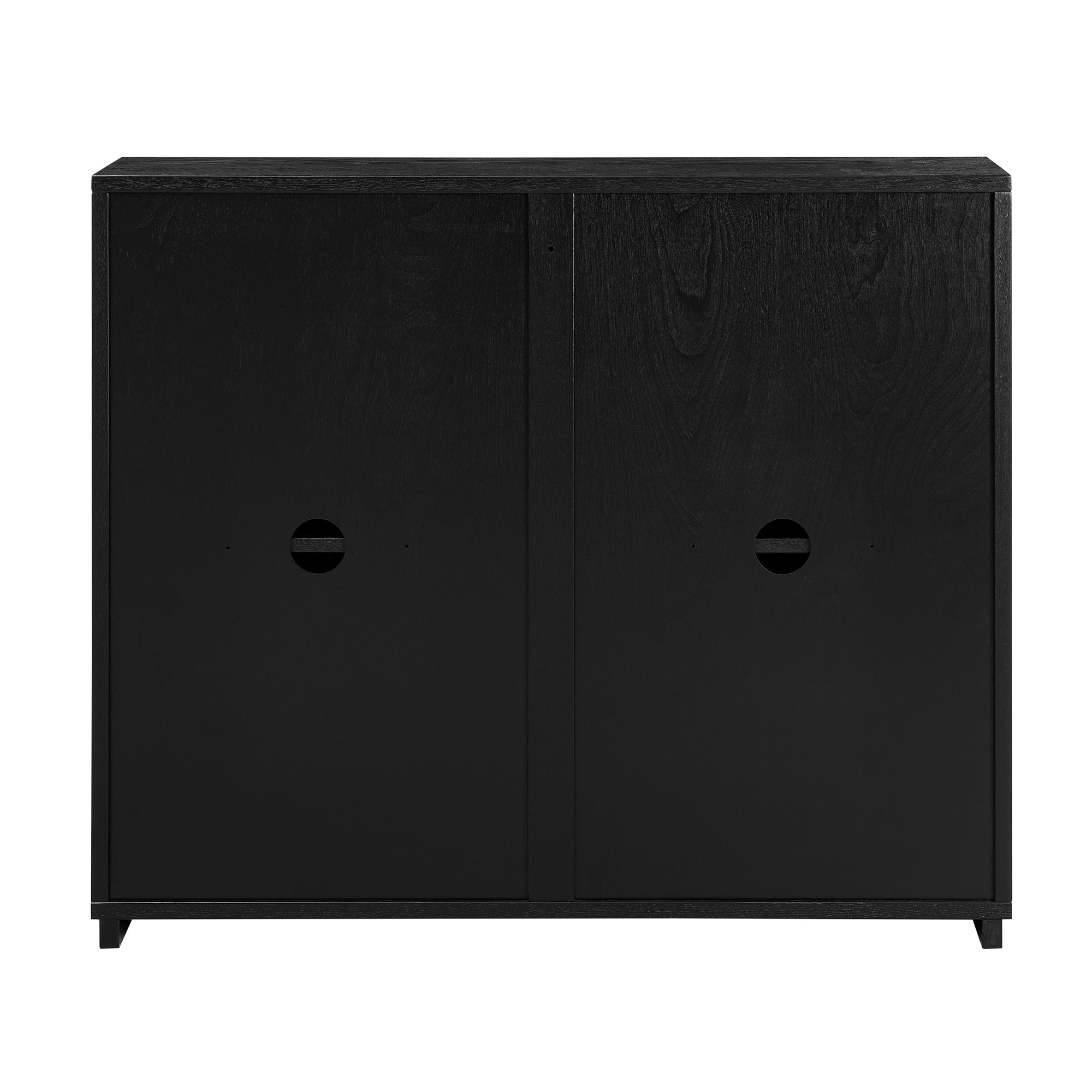 Mid Century Modern V-Shape Narrow Storage Cabinet