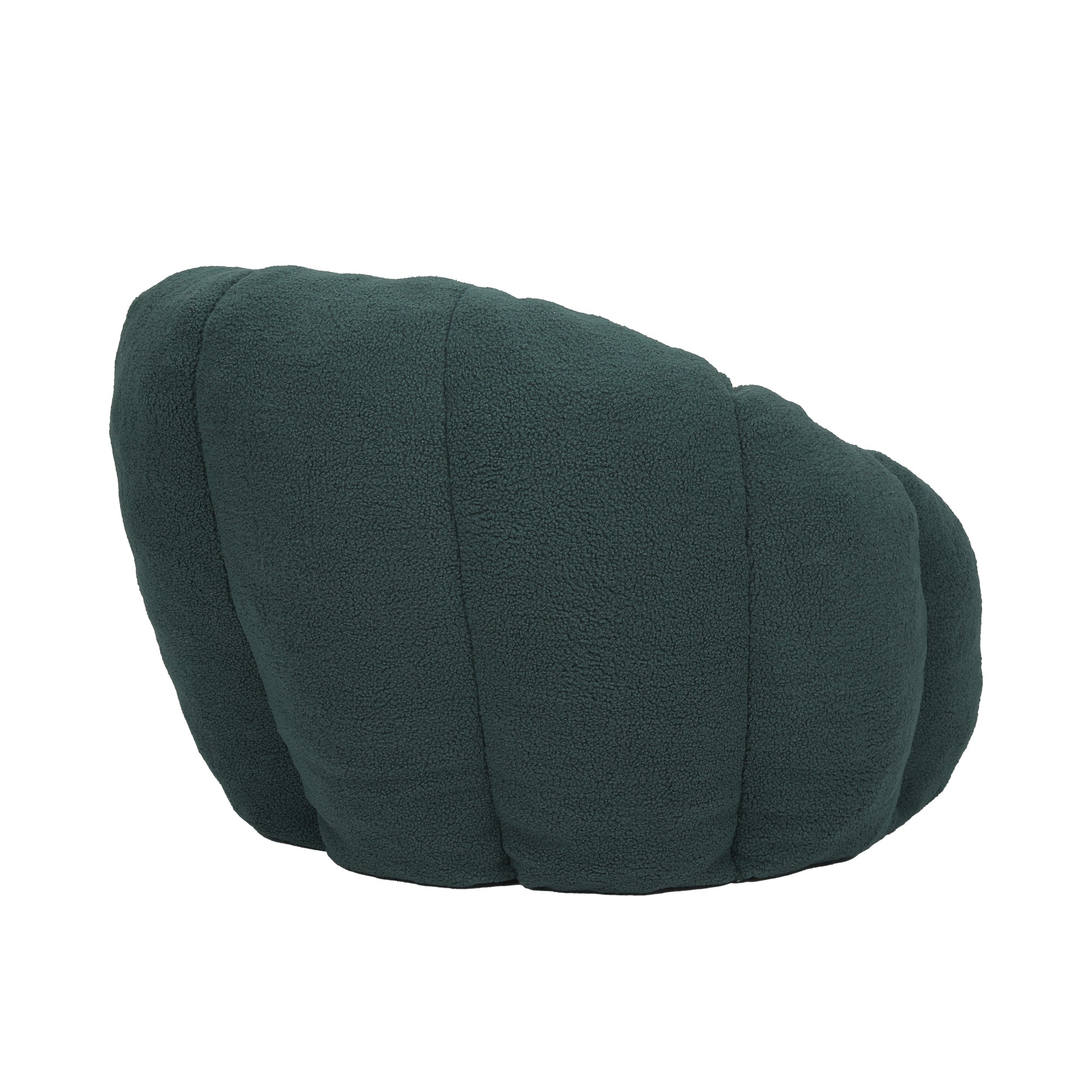 Plush Faux Fur Bean Bag Chair with Armrests