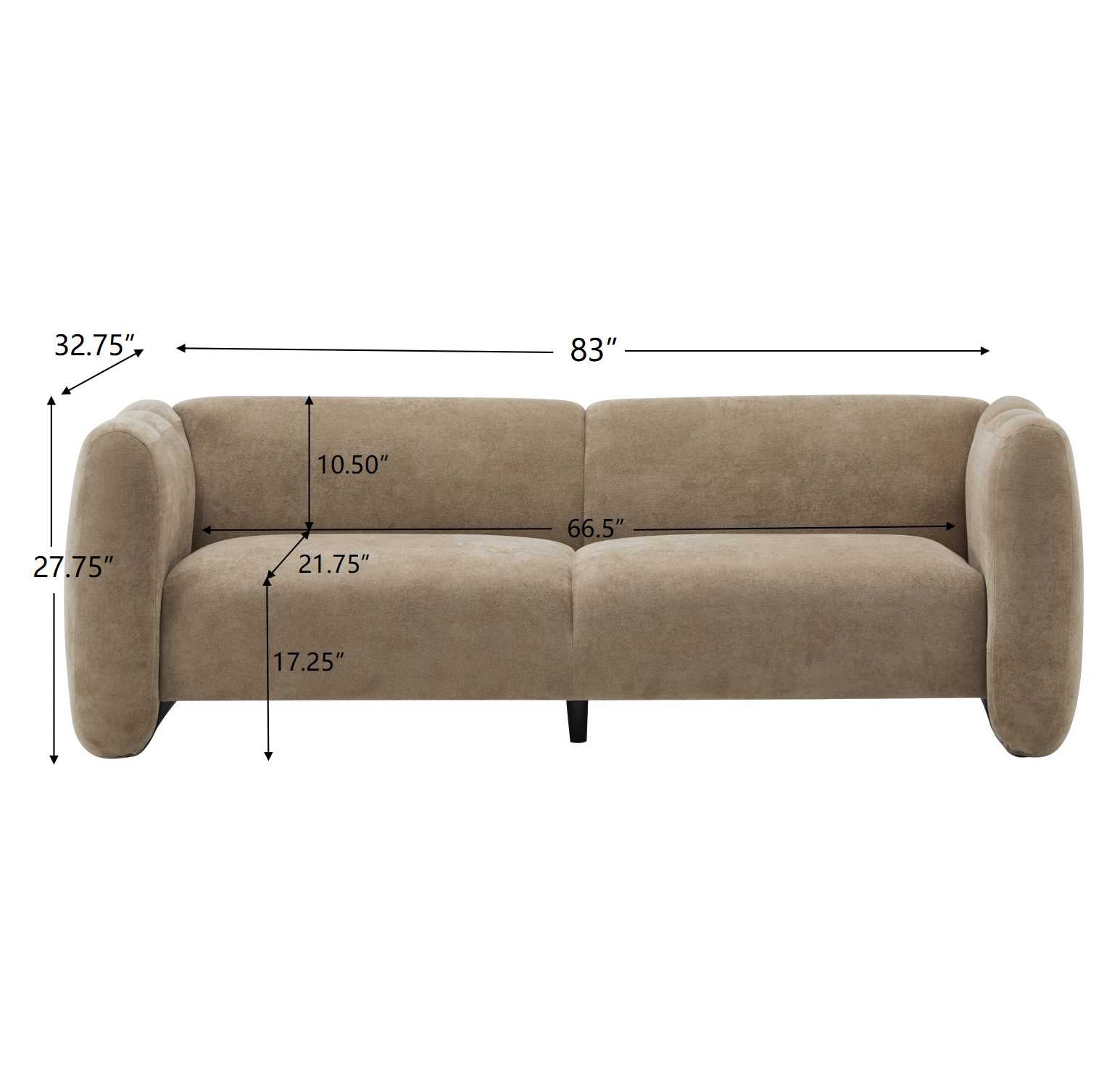 Tonson 83" 3-Seater Sofa
