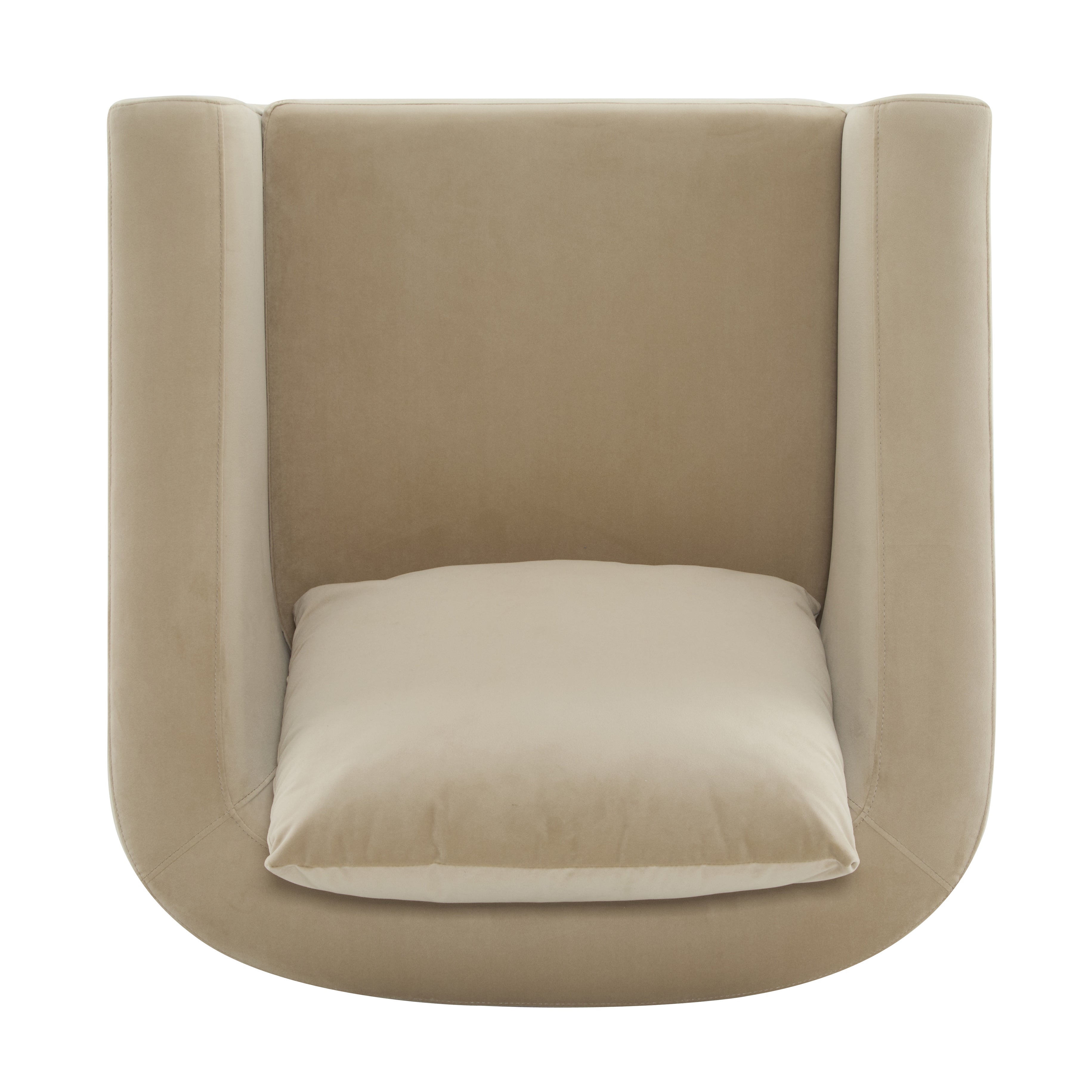 Faux Leather Barrel Club Accent Chair